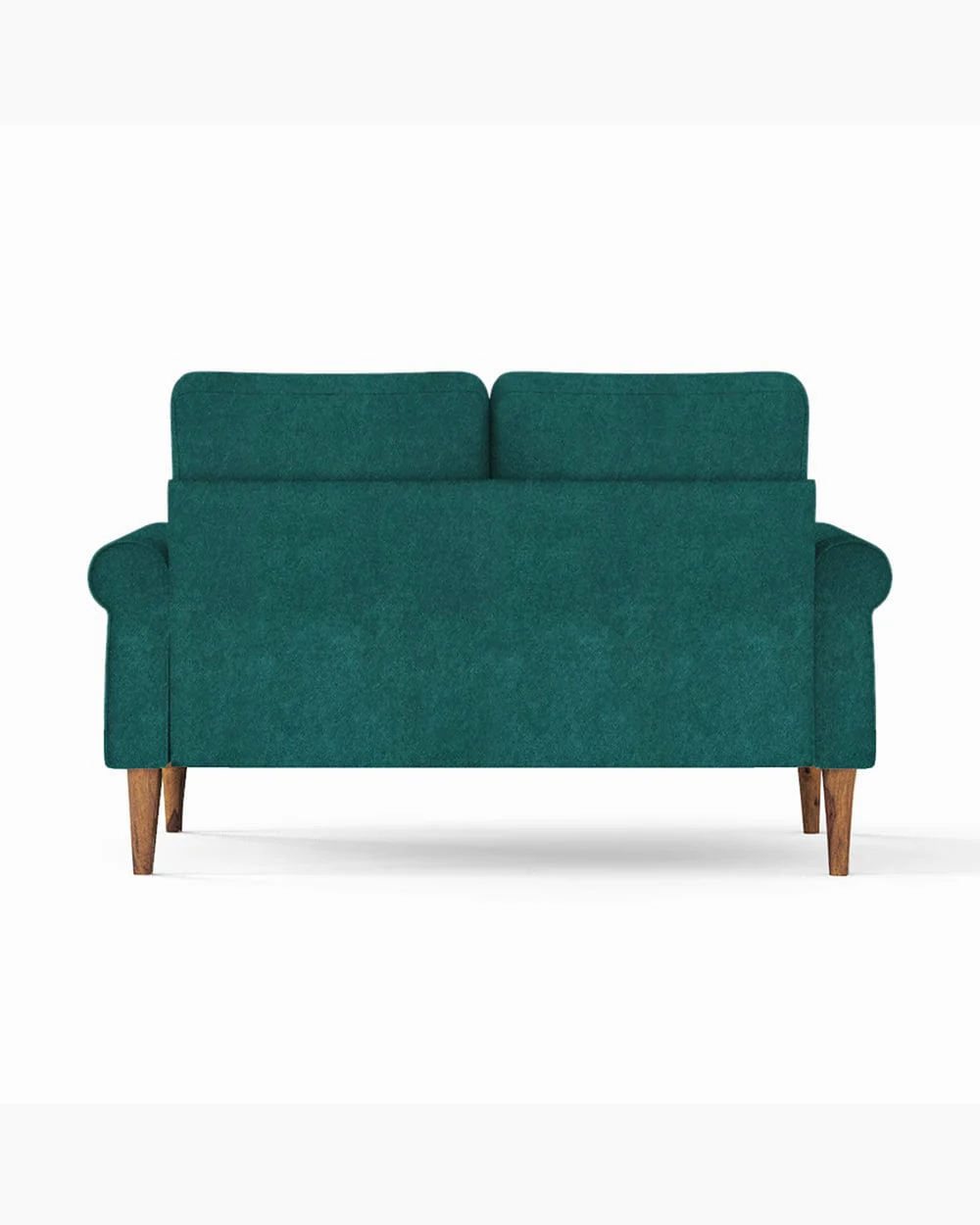 Colonial Couch 2 Seater Green Velvet Dark Green - Image 5