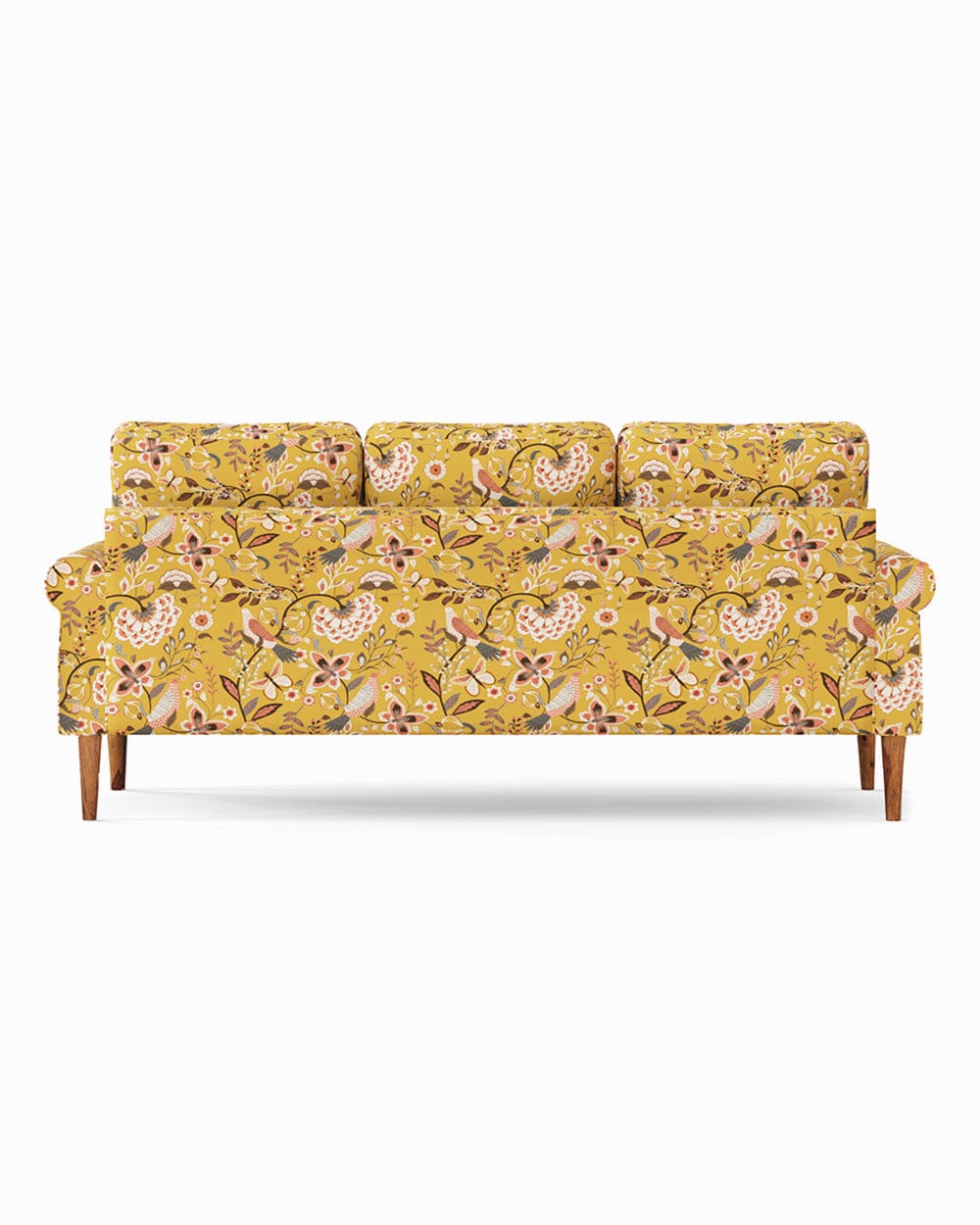 Colonial Couch 3 Seater Dragonfruit Yellow - Image 5