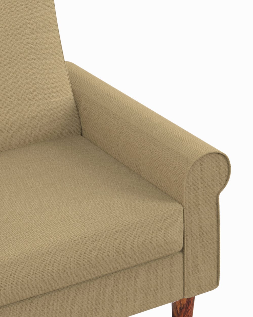 Colonial Couch Single Seater Beach Beige Beige - Image 5