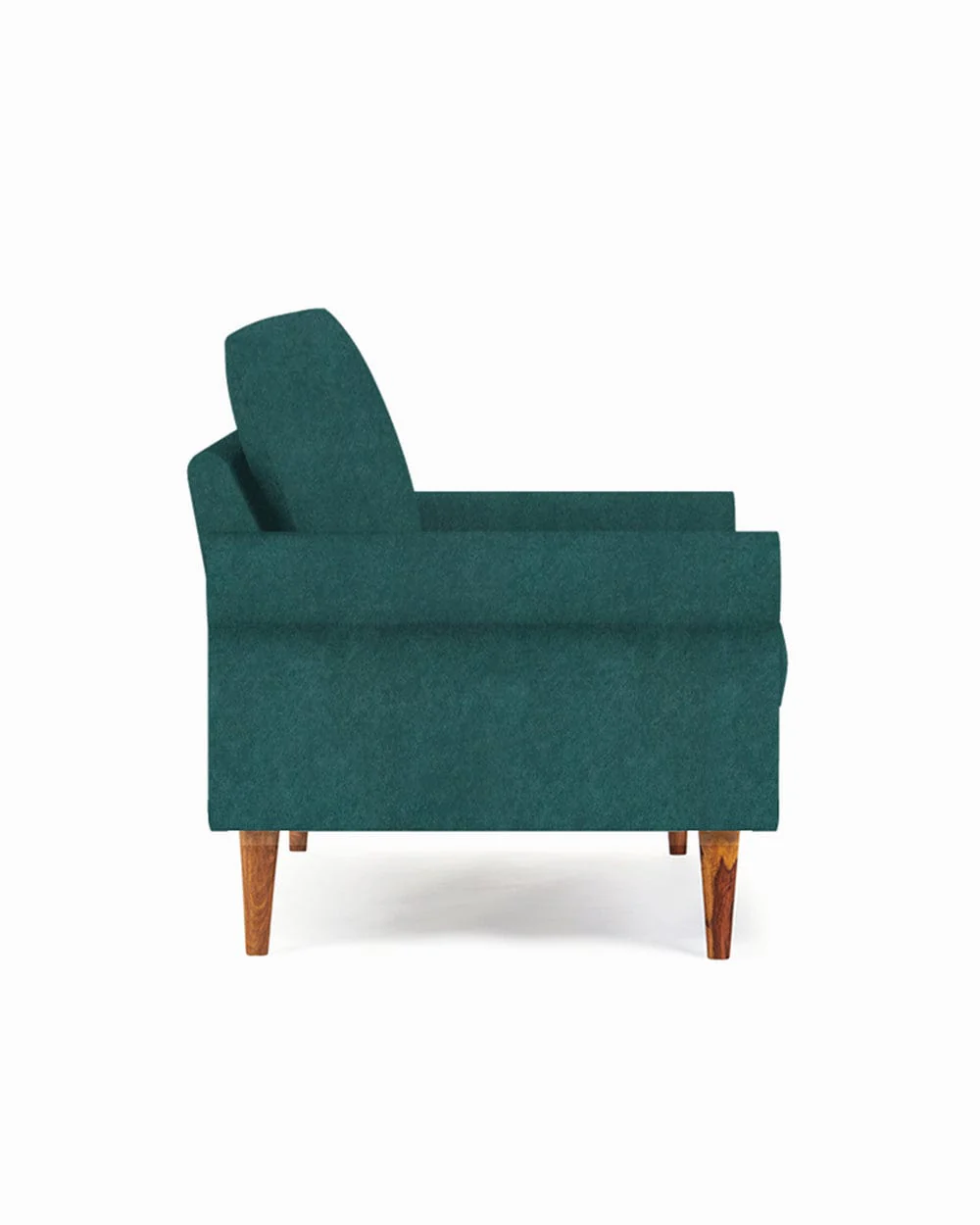Colonial Couch Single Seater Green Velvet Dark Green - Image 5