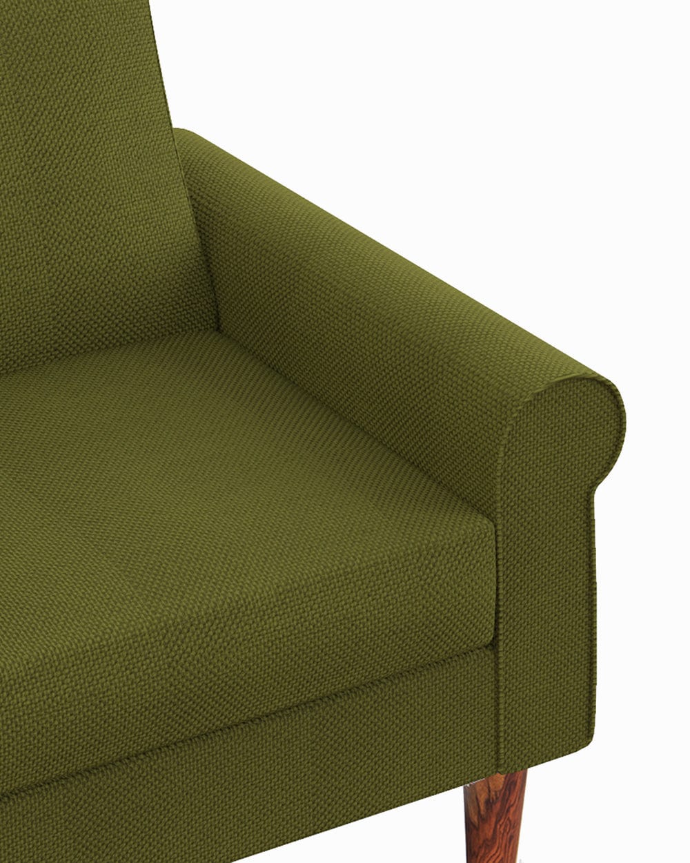 Colonial Couch Single Seater Savanna Green Green - Image 5