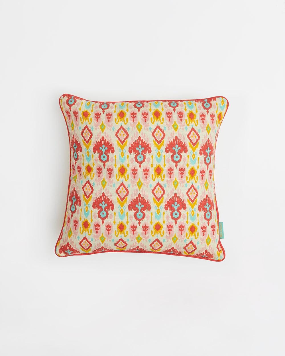 Countryside Ikkat Cushion Cover Set of 3 -16” - Image 4