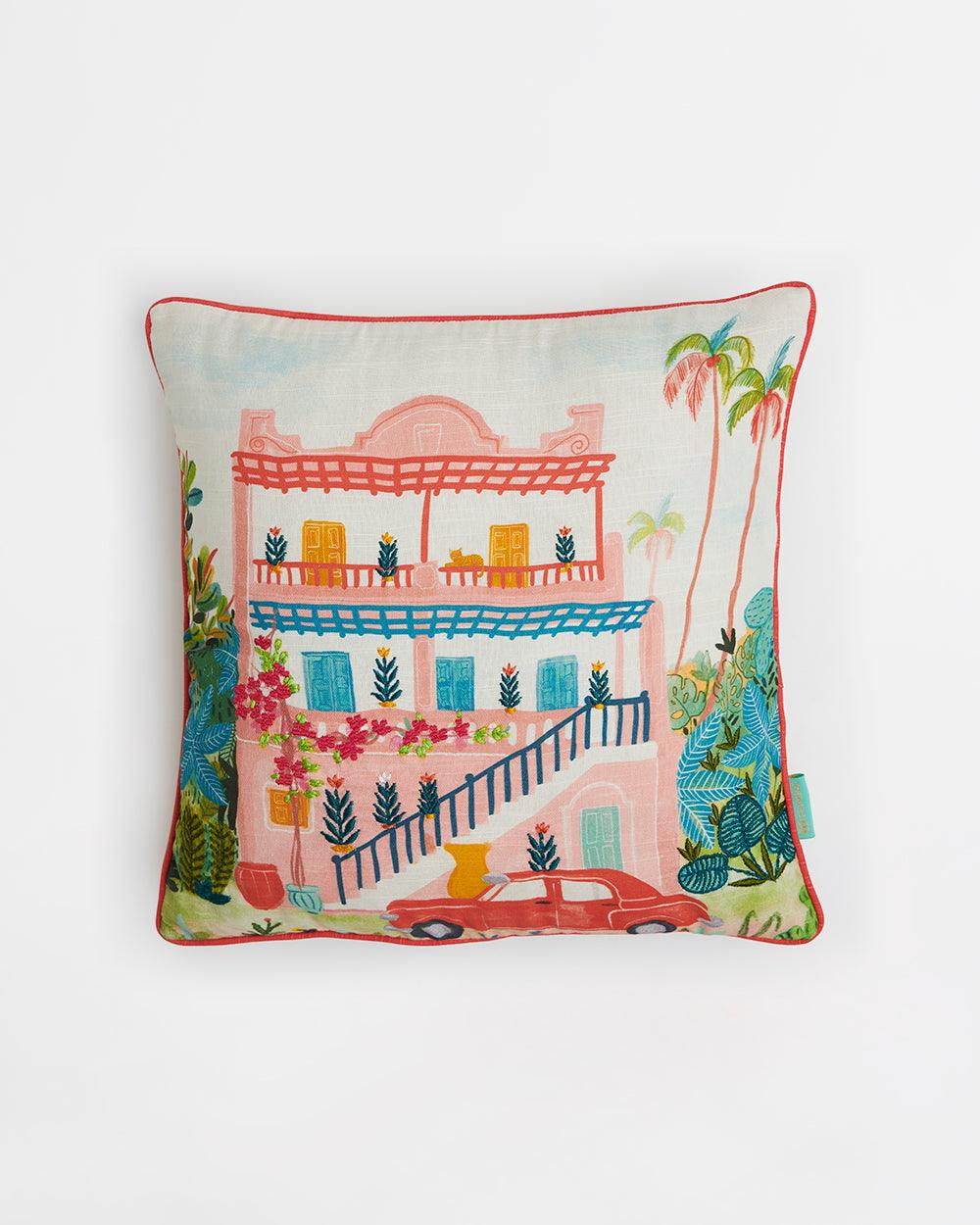 Countryside Ikkat Cushion Cover Set of 3 -16” - Image 5