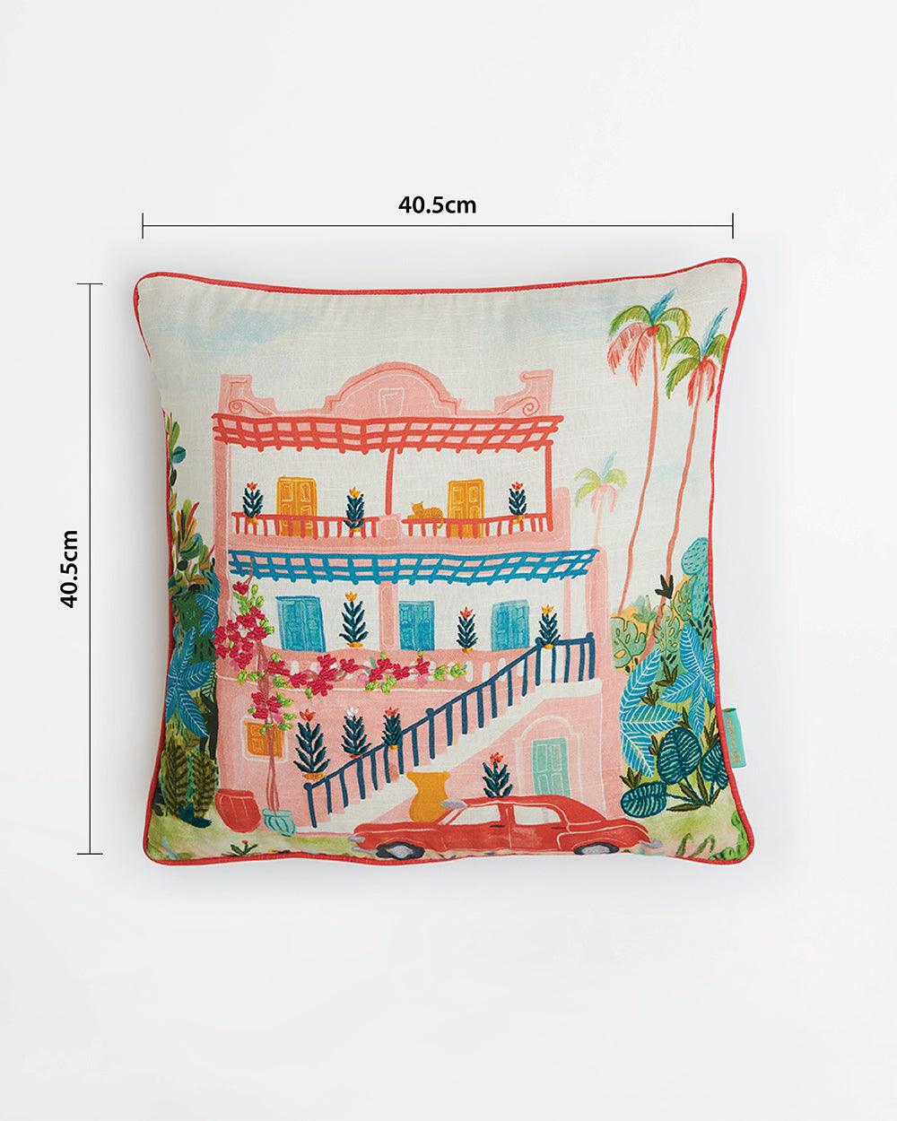 Countryside Ikkat Cushion Cover Set of 3 -16” - Image 9