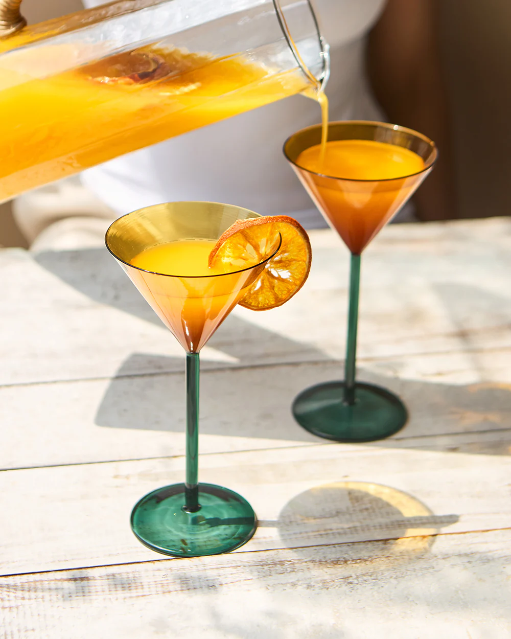 Cove Martini Glass Gift Set - Set of 2 |  160 ml| Summer Serenade