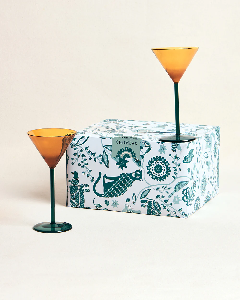 Cove Martini Glass Gift Set - Set of 2 |  160 ml| Summer Serenade - Image 3