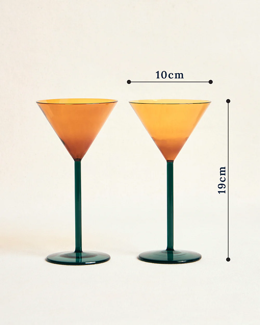 Cove Martini Glass Gift Set - Set of 2 |  160 ml| Summer Serenade - Image 7