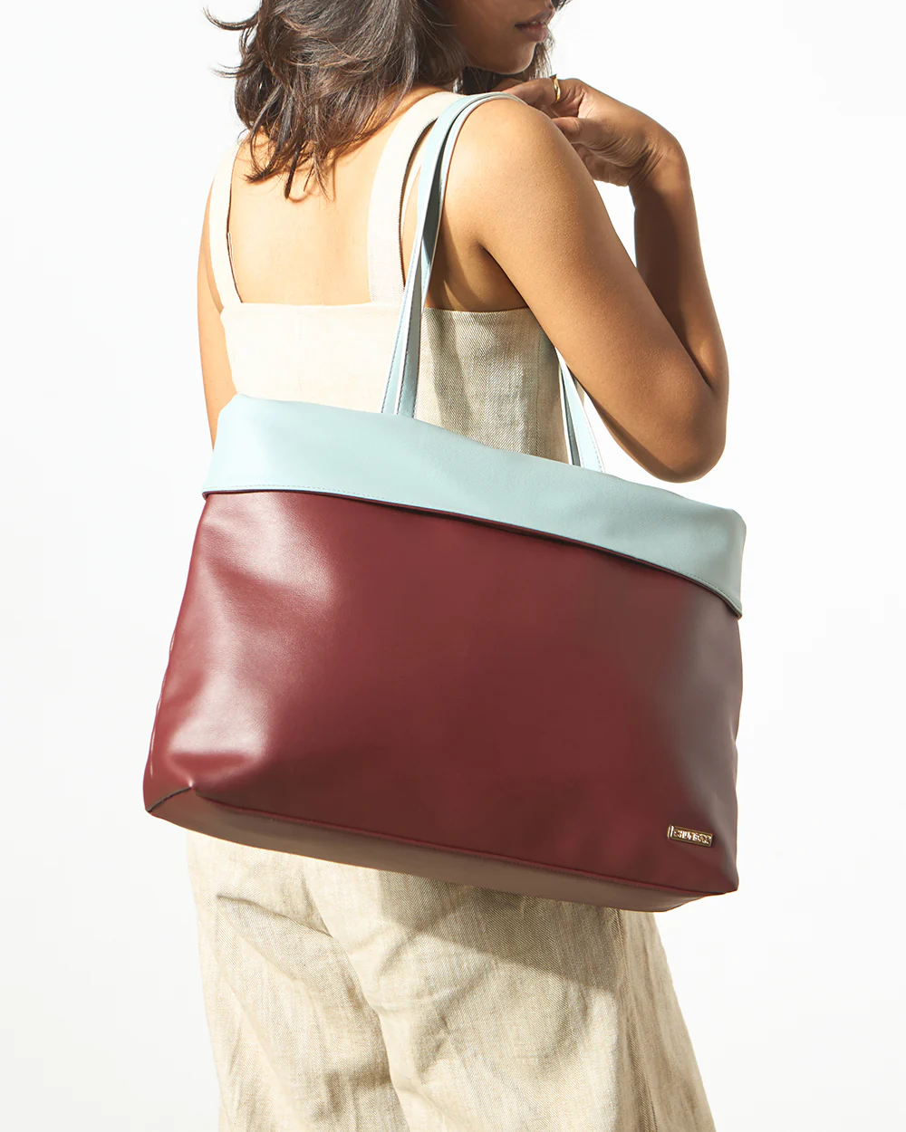 Cross-Country Work-Tote, Maroon - Image 2
