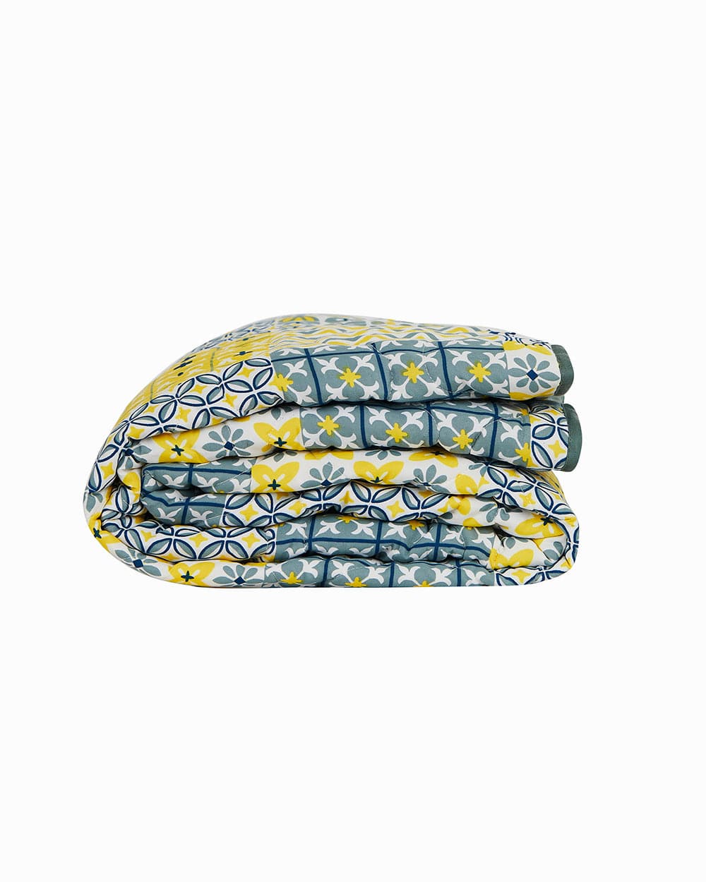 Egypt Patchwork Yellow Comforter- Double Bed - Image 3