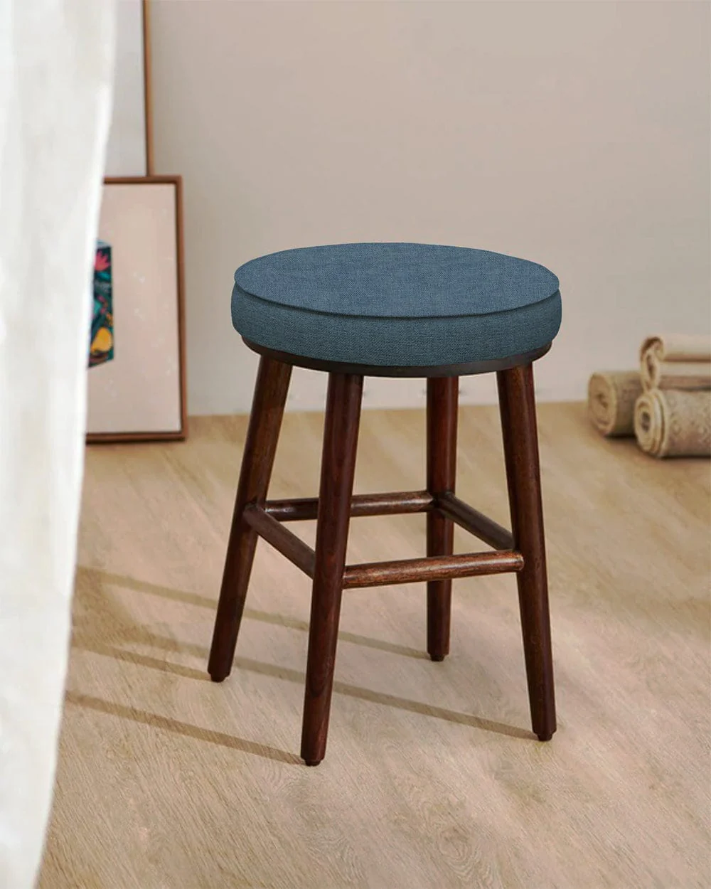 English Cafe Stool - Sailor Blue