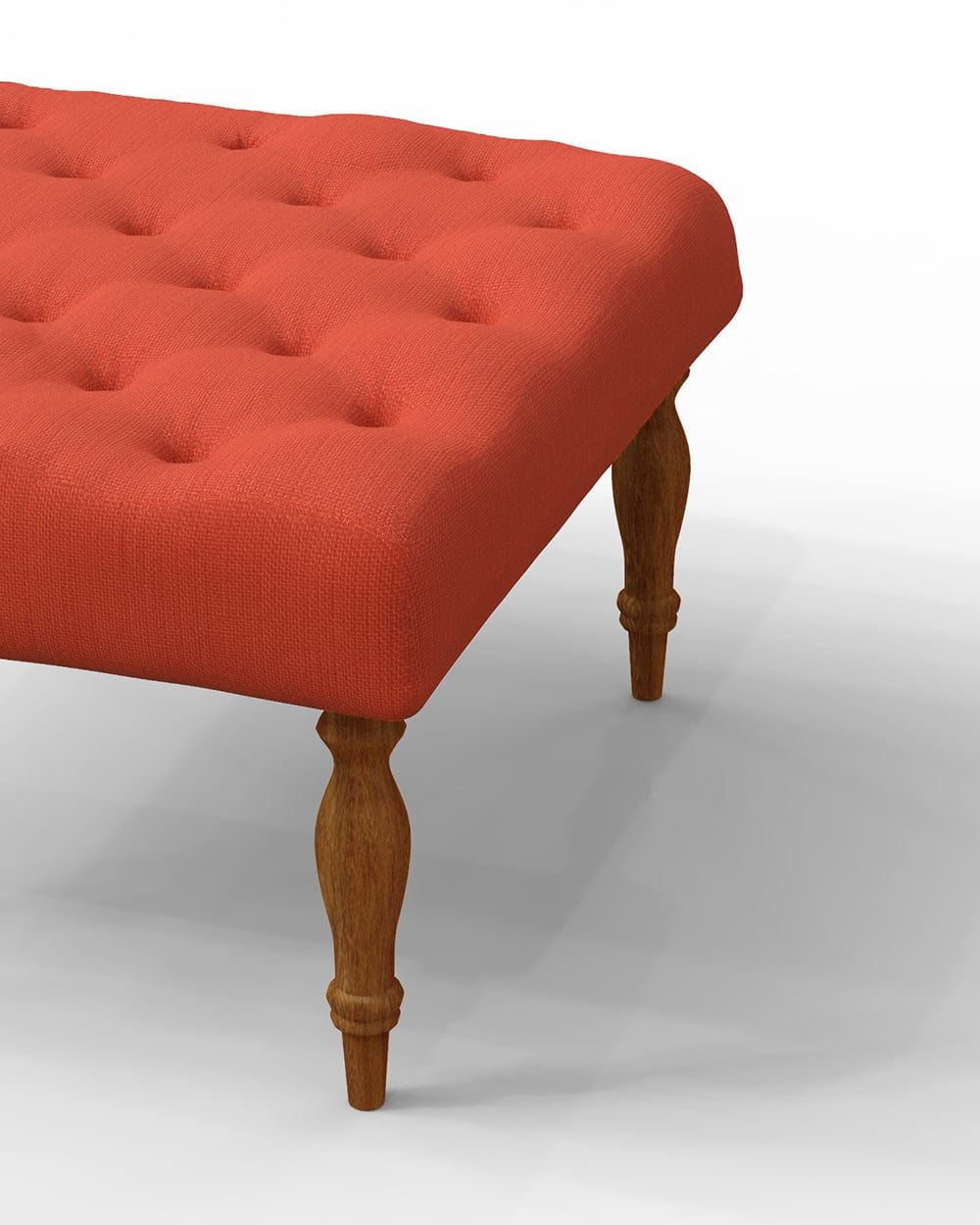 English Ottoman - Carribean Coral - Image 4