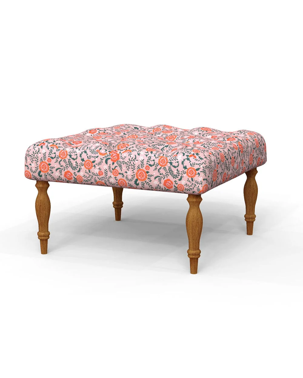 English Ottoman - Earthy Florals - Image 3
