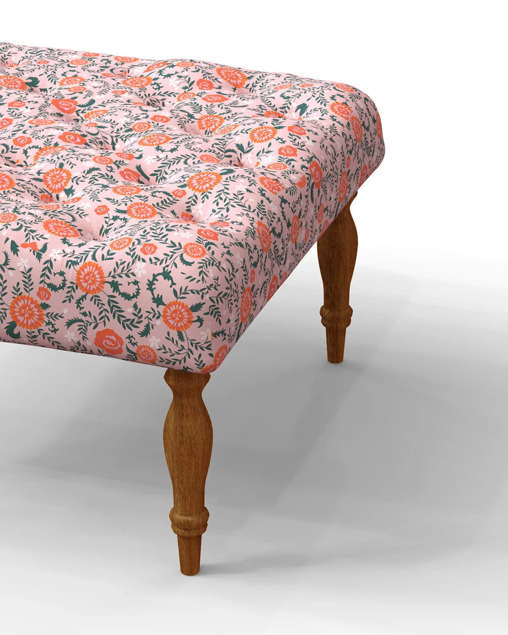 English Ottoman - Earthy Florals - Image 4