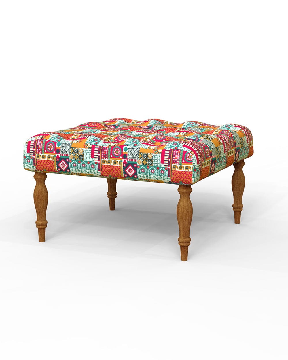 English Ottoman - Floral Swirls - Image 3