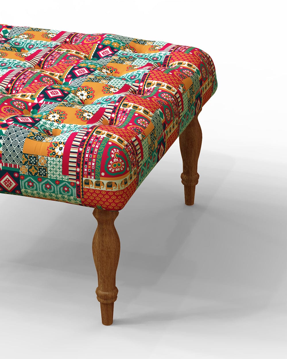 English Ottoman - Floral Swirls - Image 4