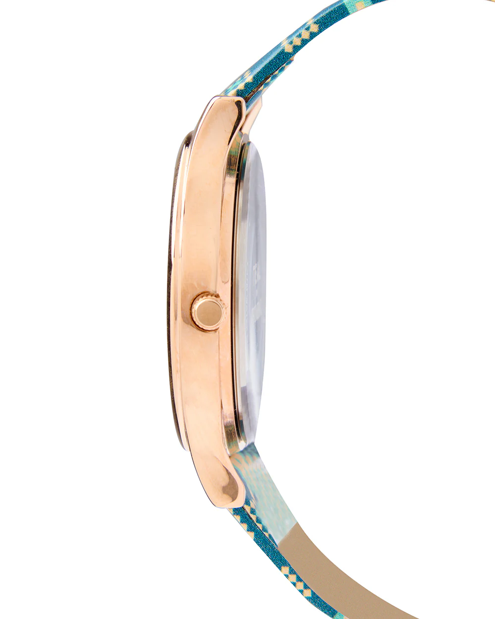 TEAL by Chumbak Ethnic Touch Printed Strap Wrist Watch - Image 5