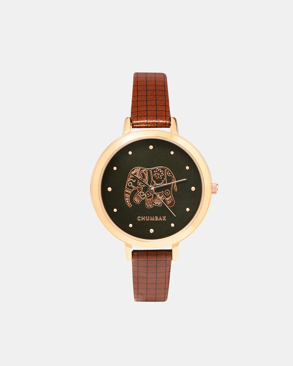 Fantastical Elephant Printed Wrist Watch With Bracelet Set - Image 2