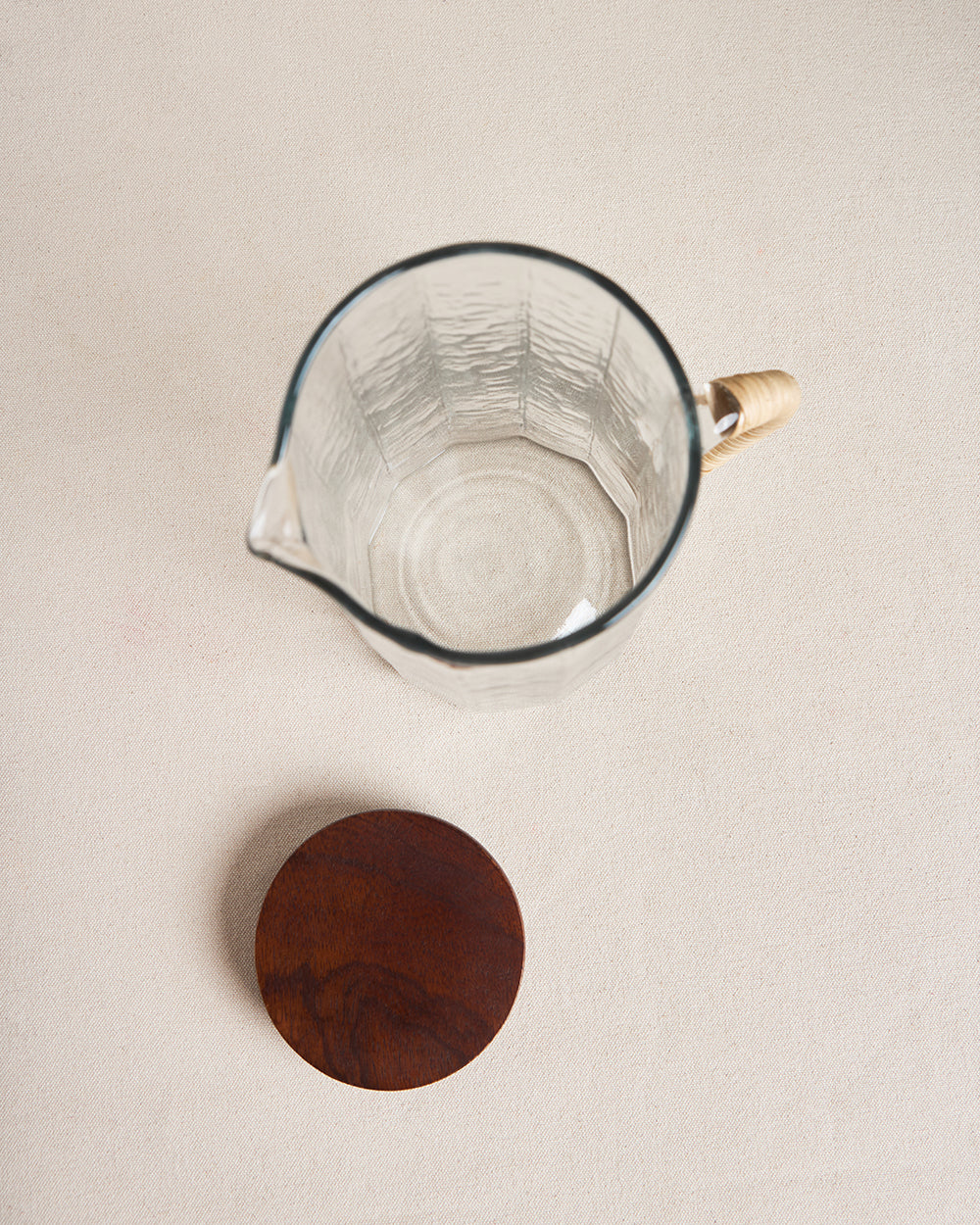 Farmhouse Glass Pitcher with Lid, 1250ml| Summer Serenade - Image 6