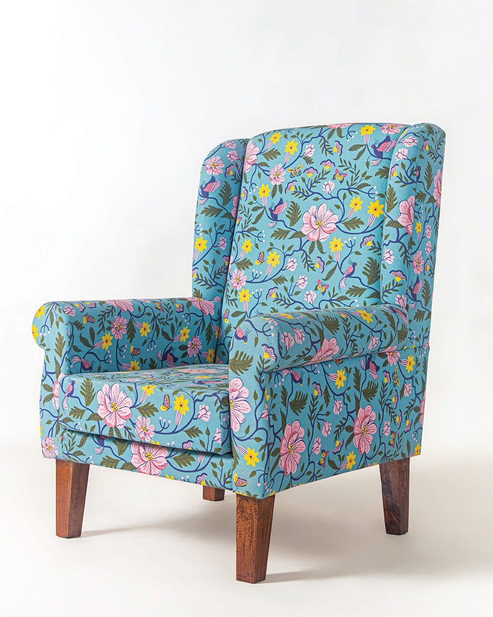 The Begum Wing Chair - Spring Bloom - Image 3