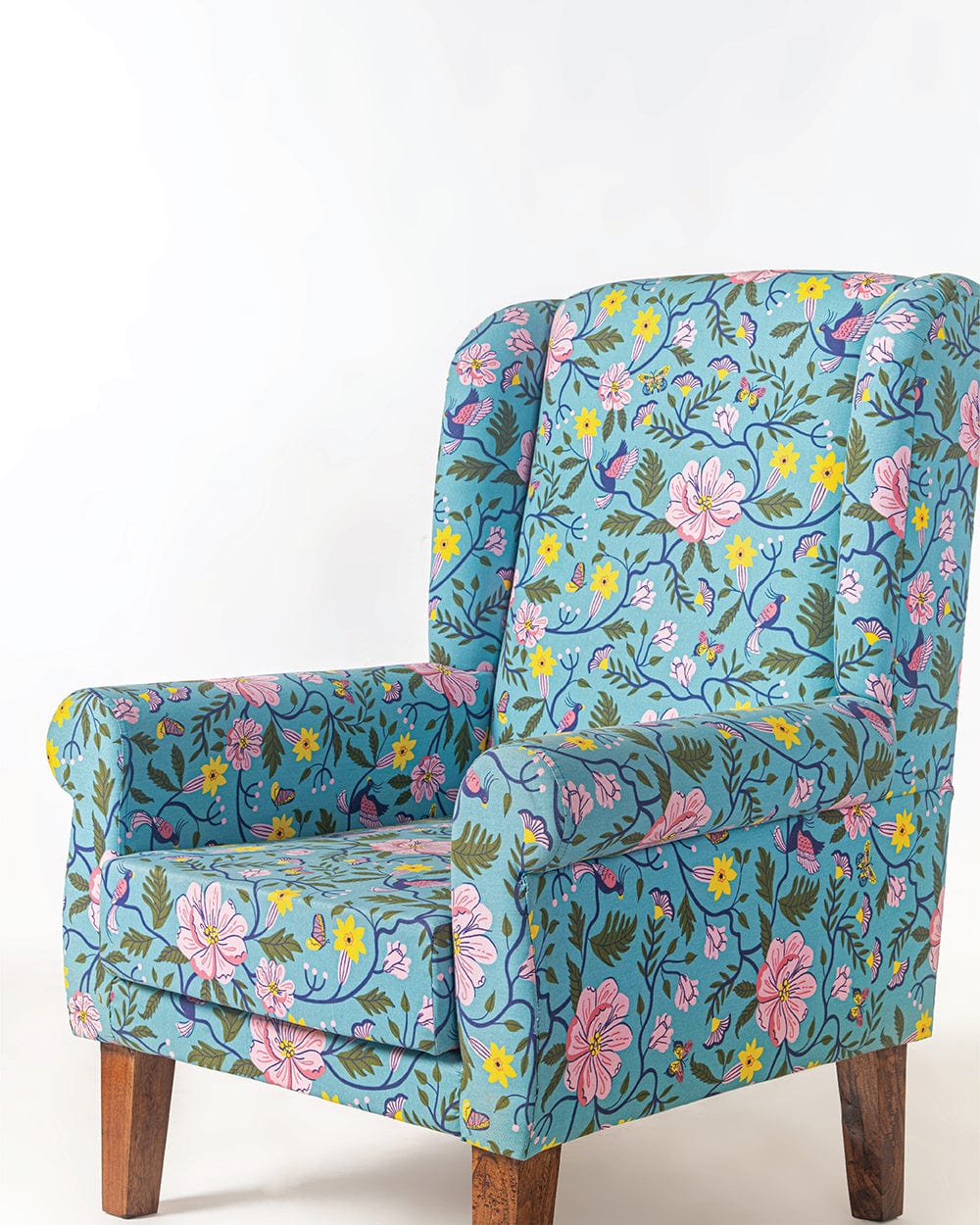 The Begum Wing Chair - Spring Bloom - Image 6