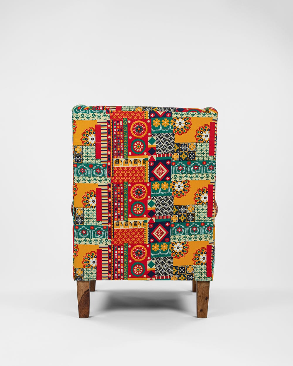The Begum Wing Chair -Floral Swirls - Image 6