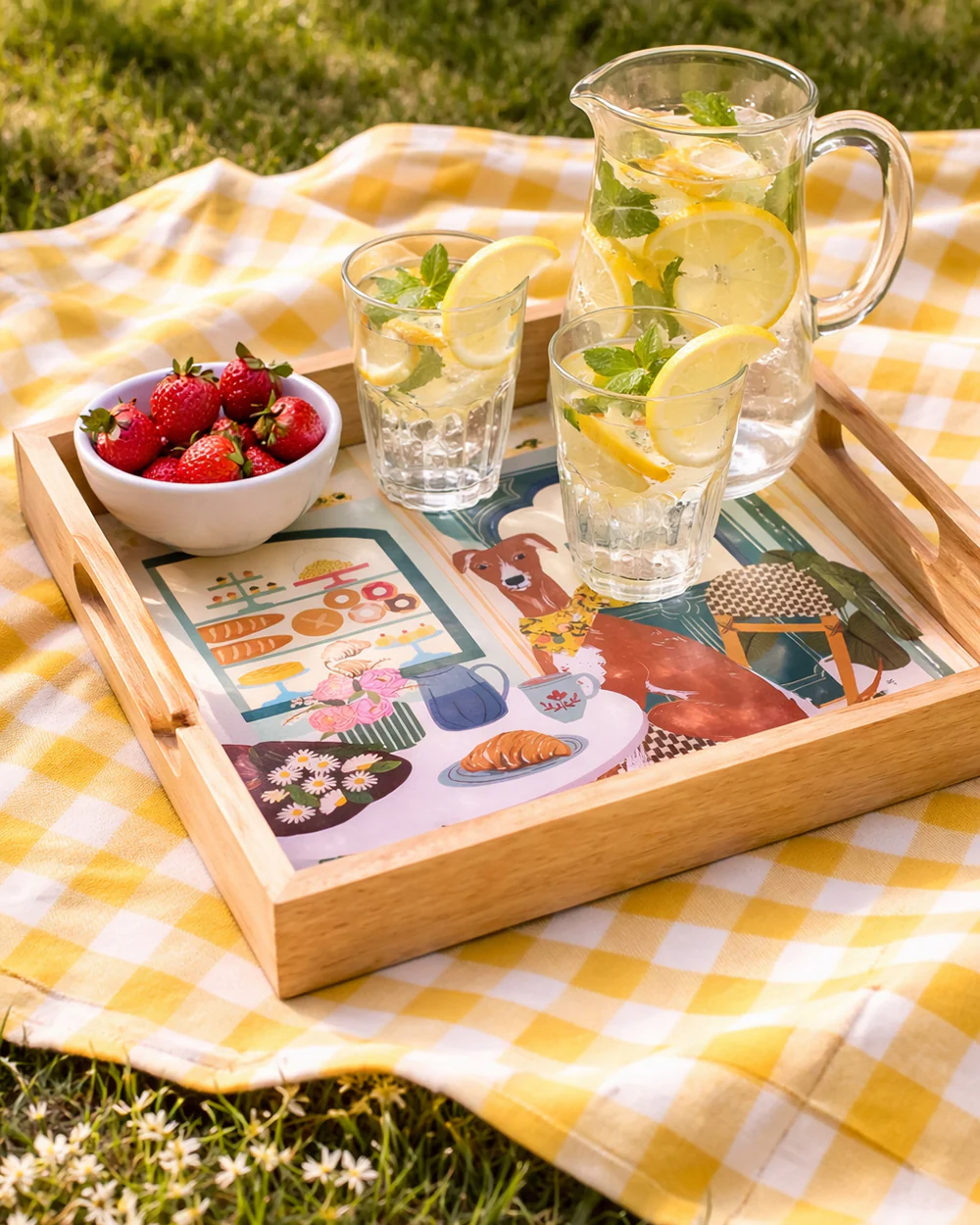 Florentine Hound Wooden Tray | Citrus Zest - Image 4