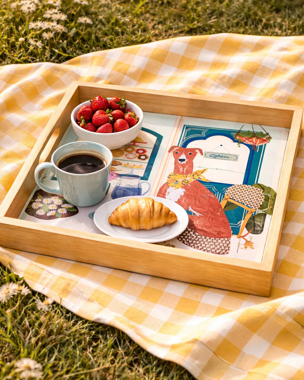 Florentine Hound Wooden Tray | Citrus Zest - Image 8