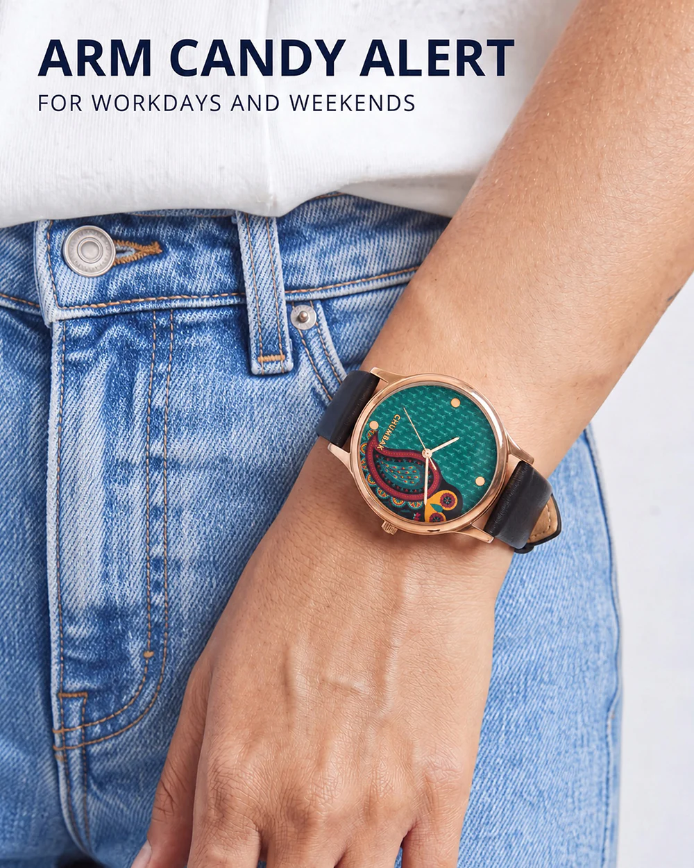 TEAL by Chumbak Folksy Owl Wrist Watch - Image 8