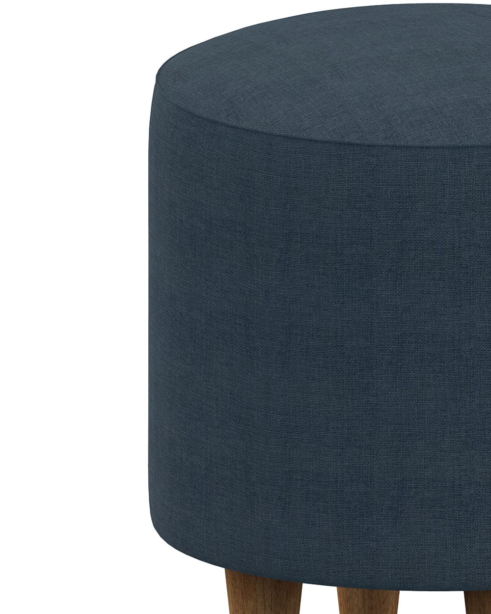 French Pouffe - Sailor Blue - Image 4