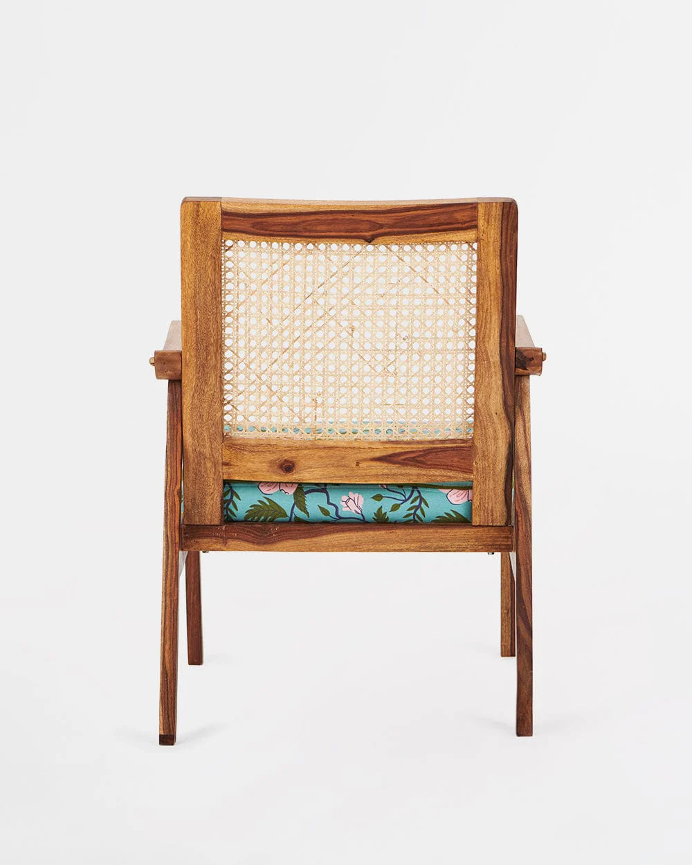 French Rattan Arm Chair -Spring Bloom - Image 5