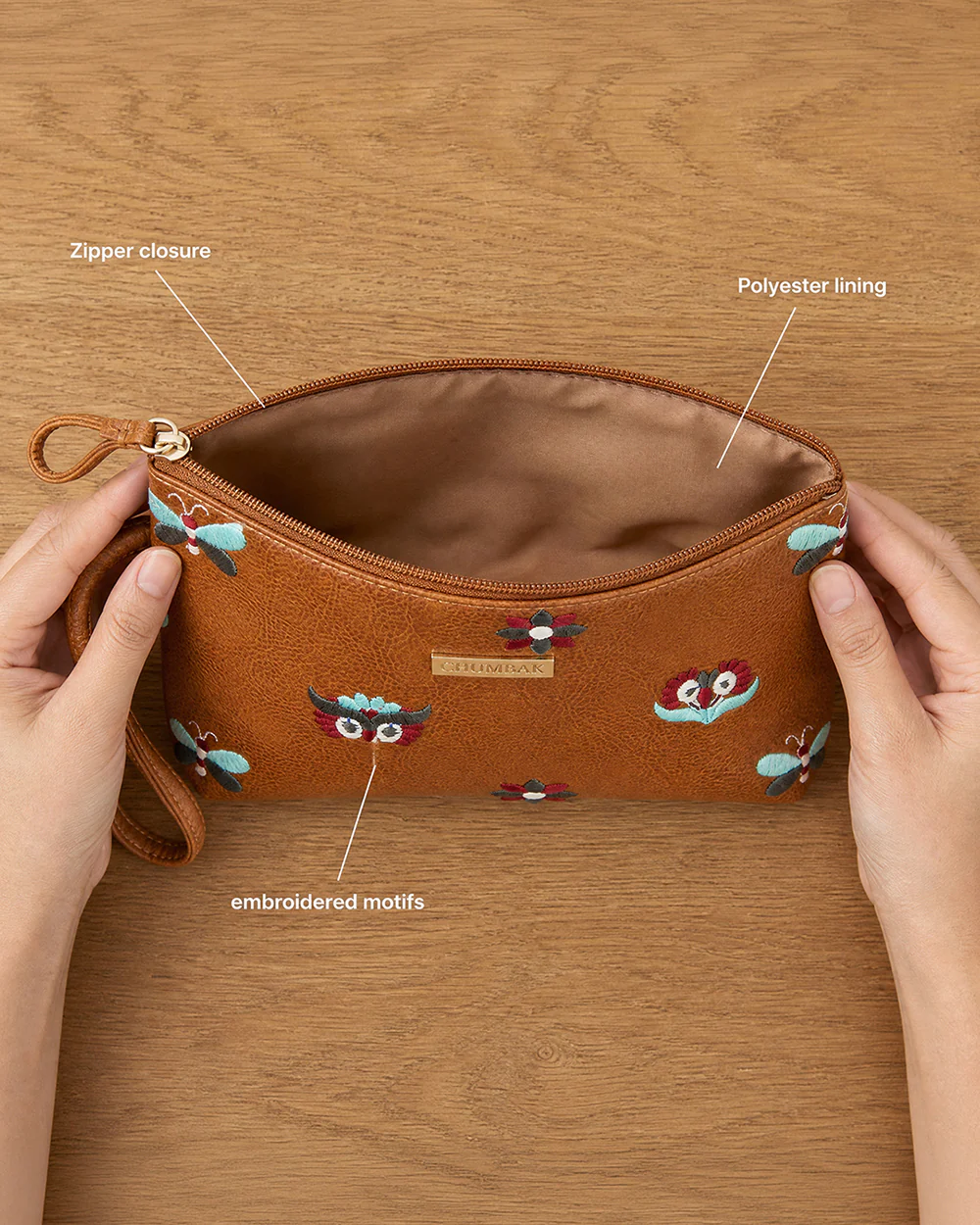 Owl Eyes Embroidered Pouch - Image 5