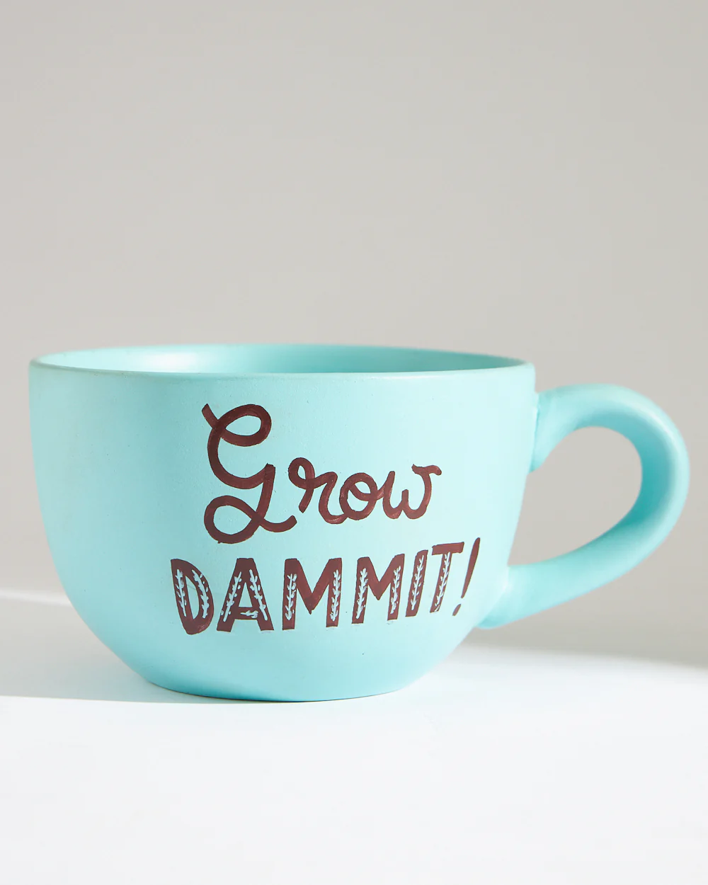 Grow Dammit Planter - Teal - Image 4