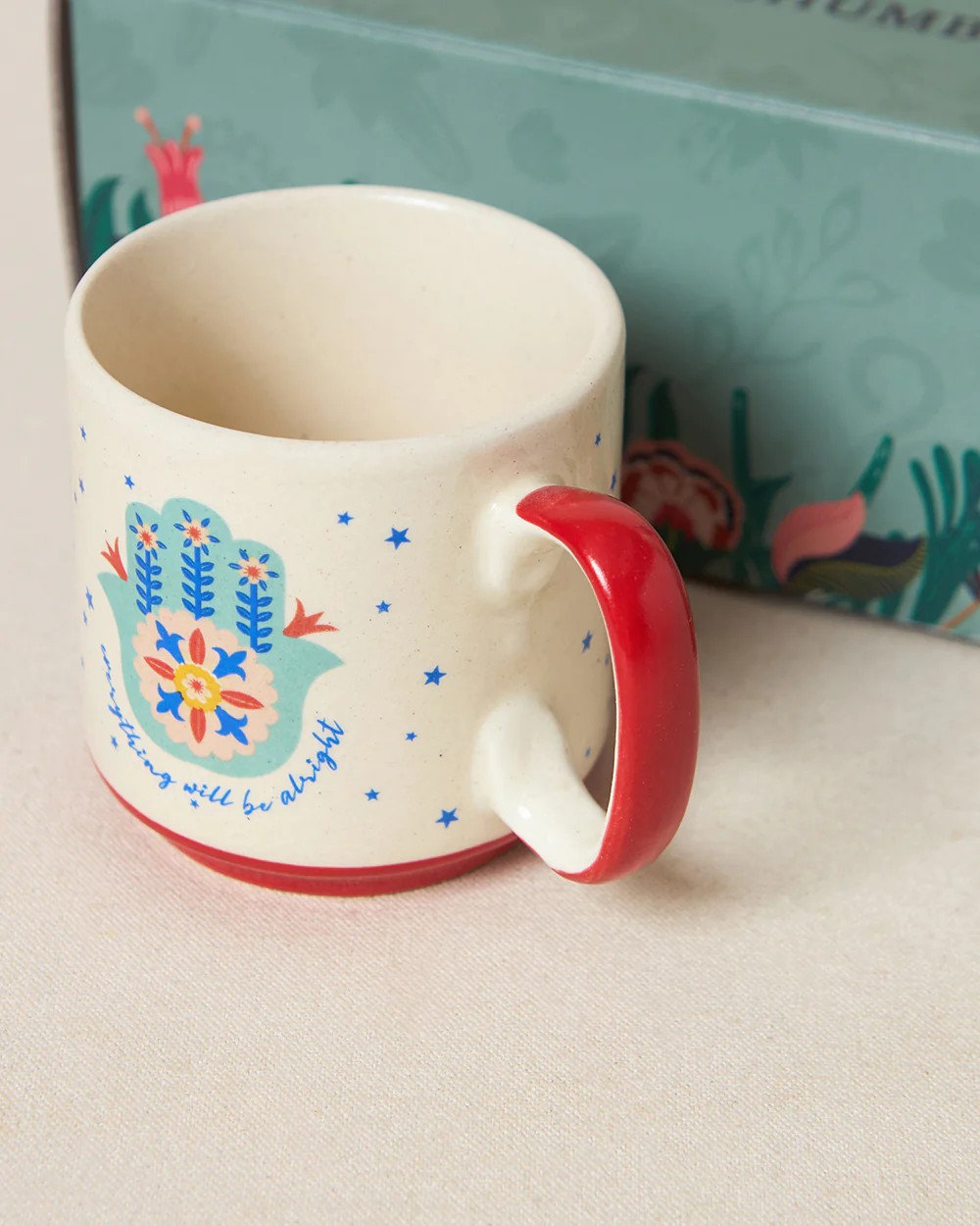 Hamsa Mugs Duo , Gift Set of 2 | Comes in a Gift Box - Image 6