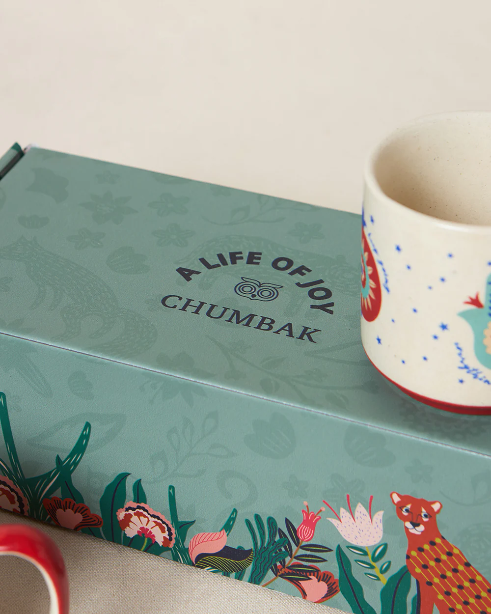 Hamsa Mugs Duo , Gift Set of 2 | Comes in a Gift Box - Image 7