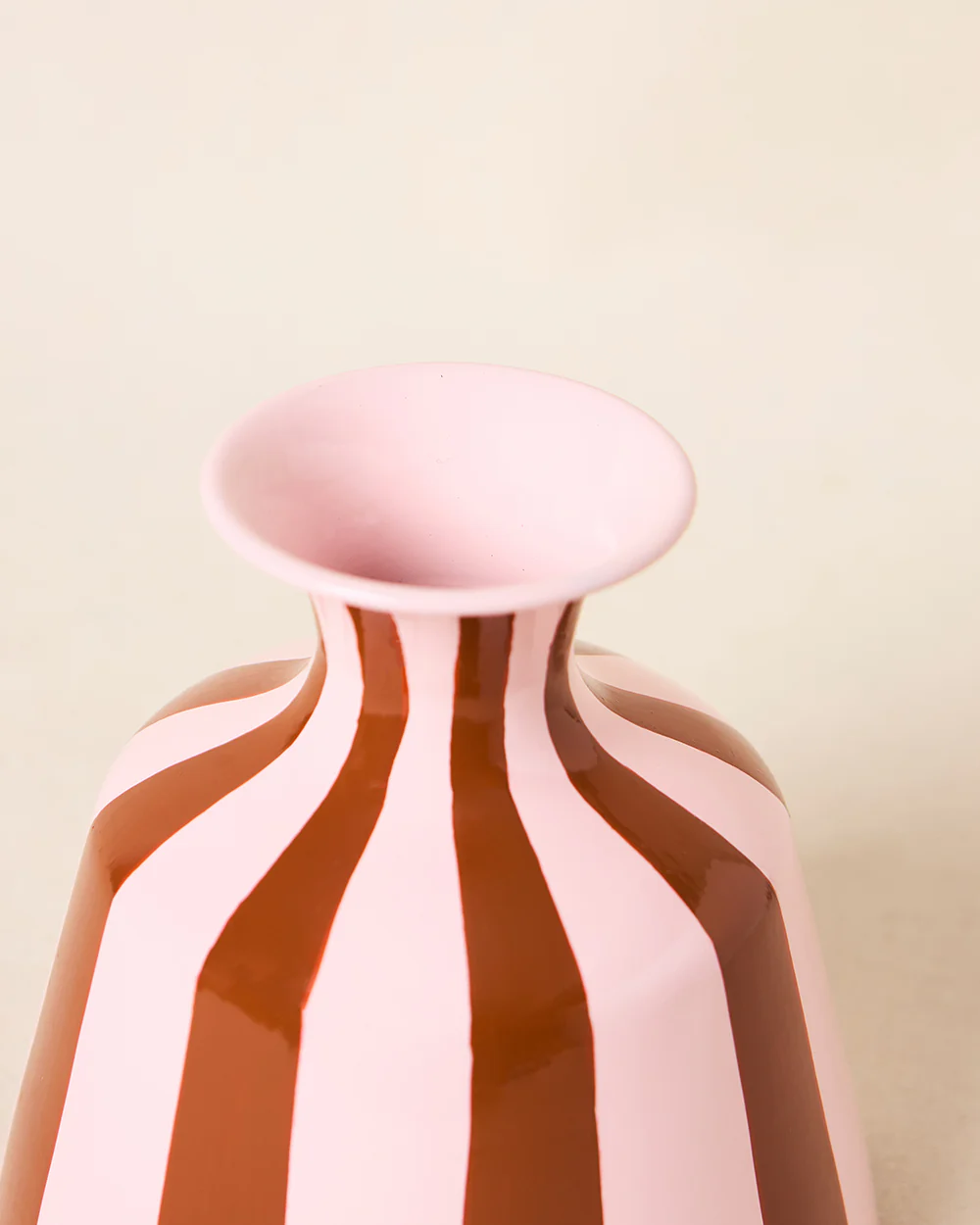 Paradise Stripes Vase, Hand-painted | Lost in Paradise - Image 4