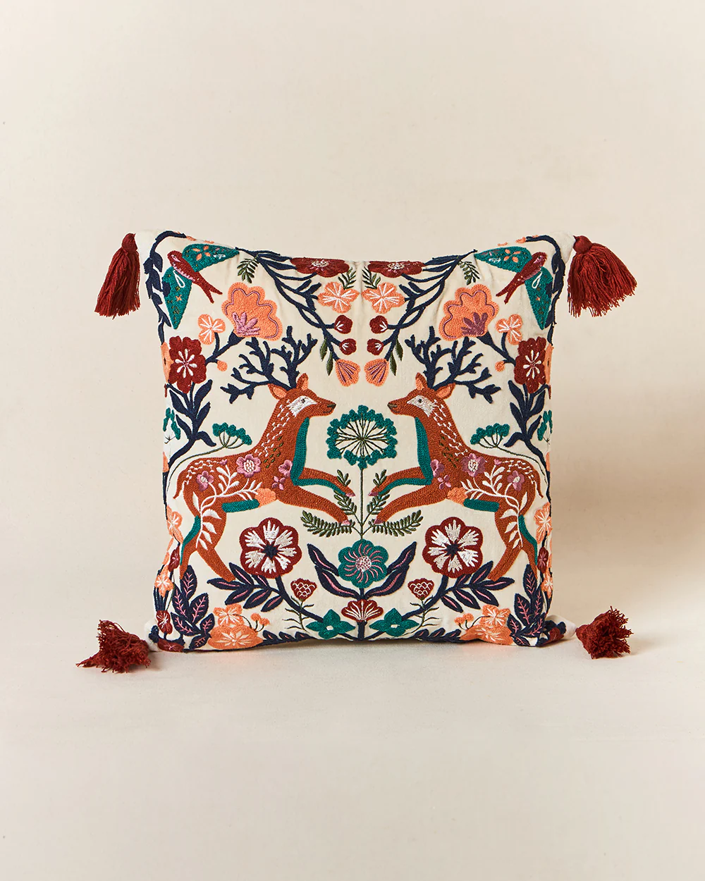 Hangul Duo Cushion Cover, 16" | Kashmir Trails - Image 2