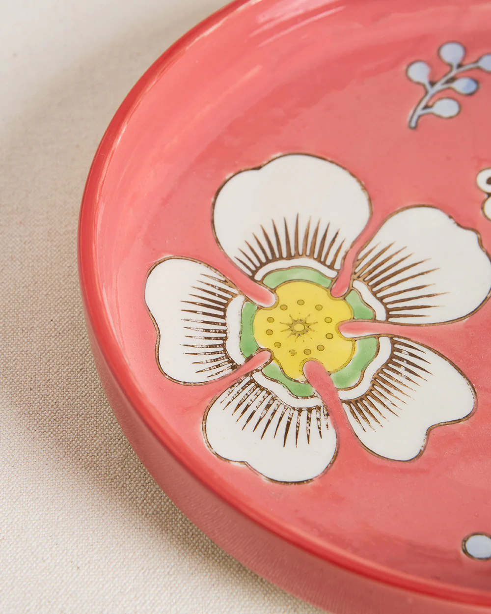 Hibiscus Bloom Platter Red - Image 3