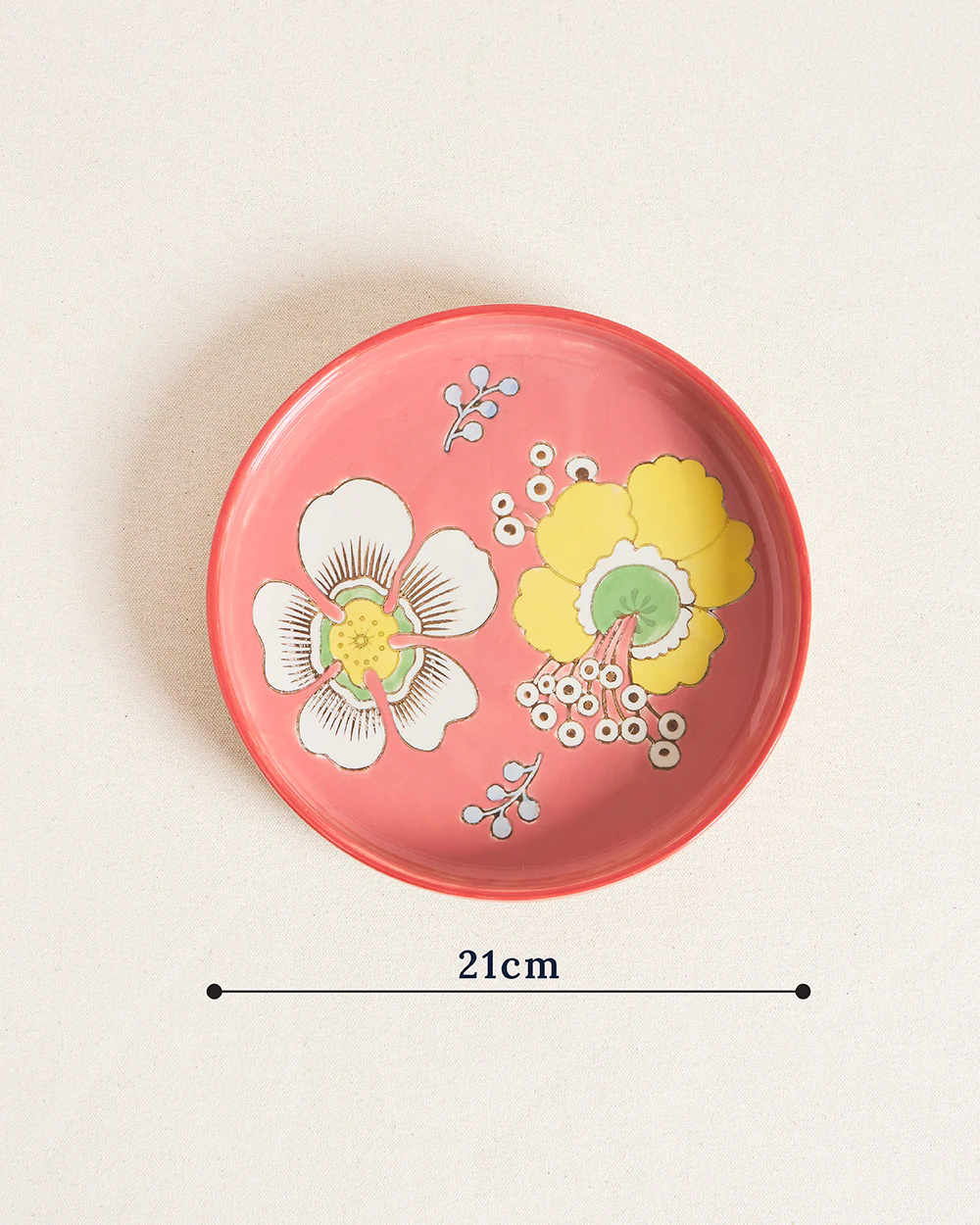 Hibiscus Bloom Platter Red - Image 4