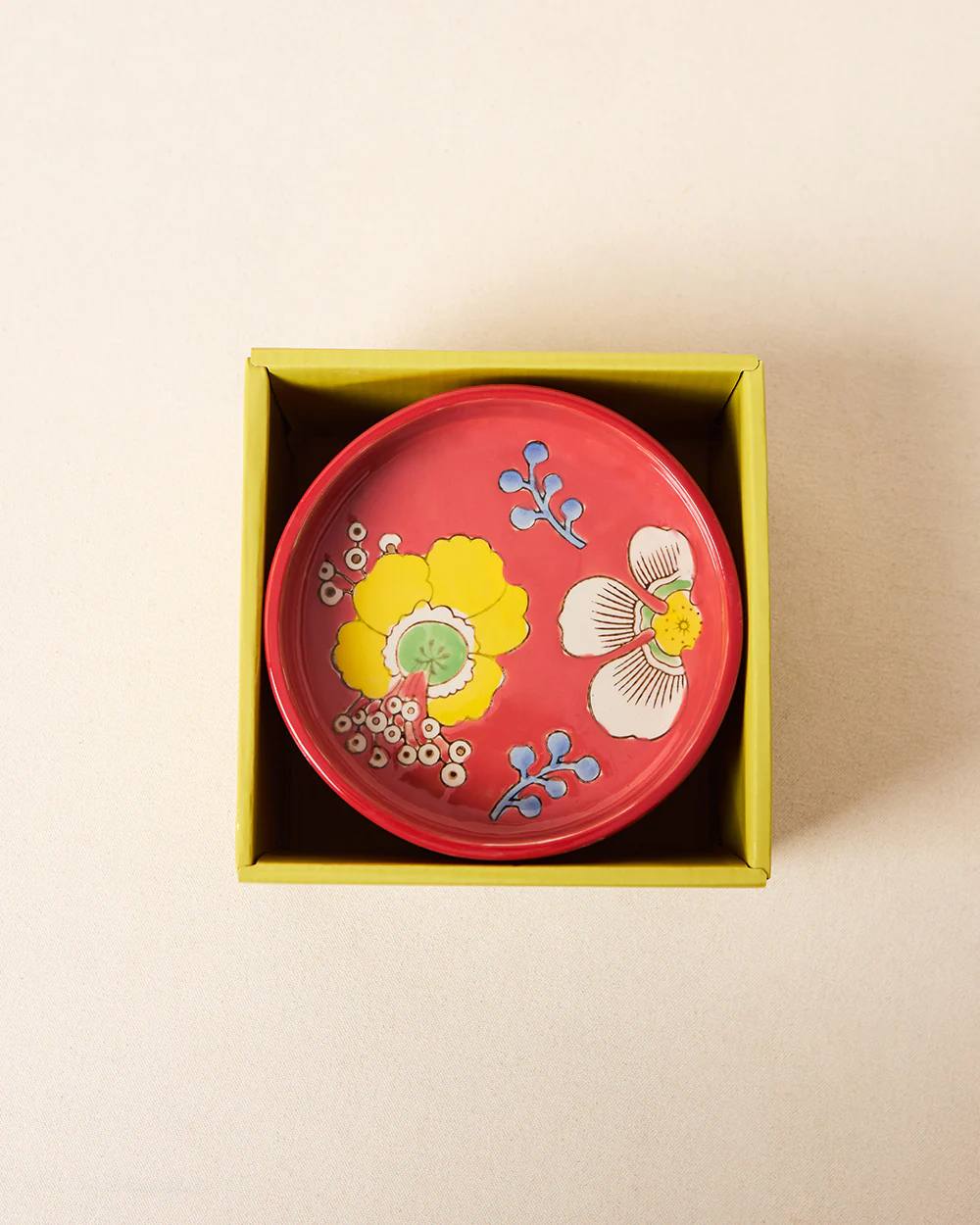 Hibiscus Bloom Snack Plates | Set of 4 - Image 8