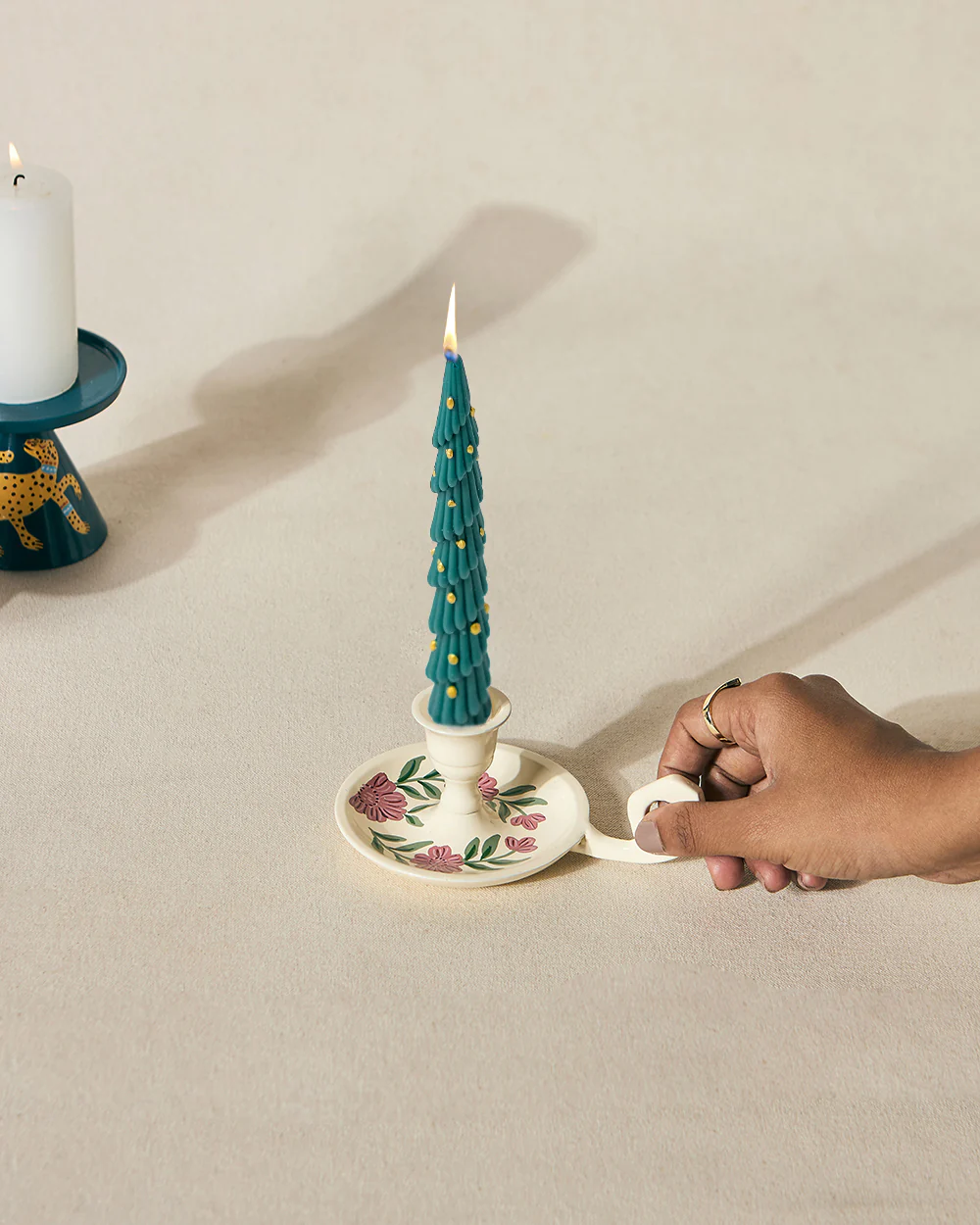 Holiday Glow Taper Candles | Set of 2