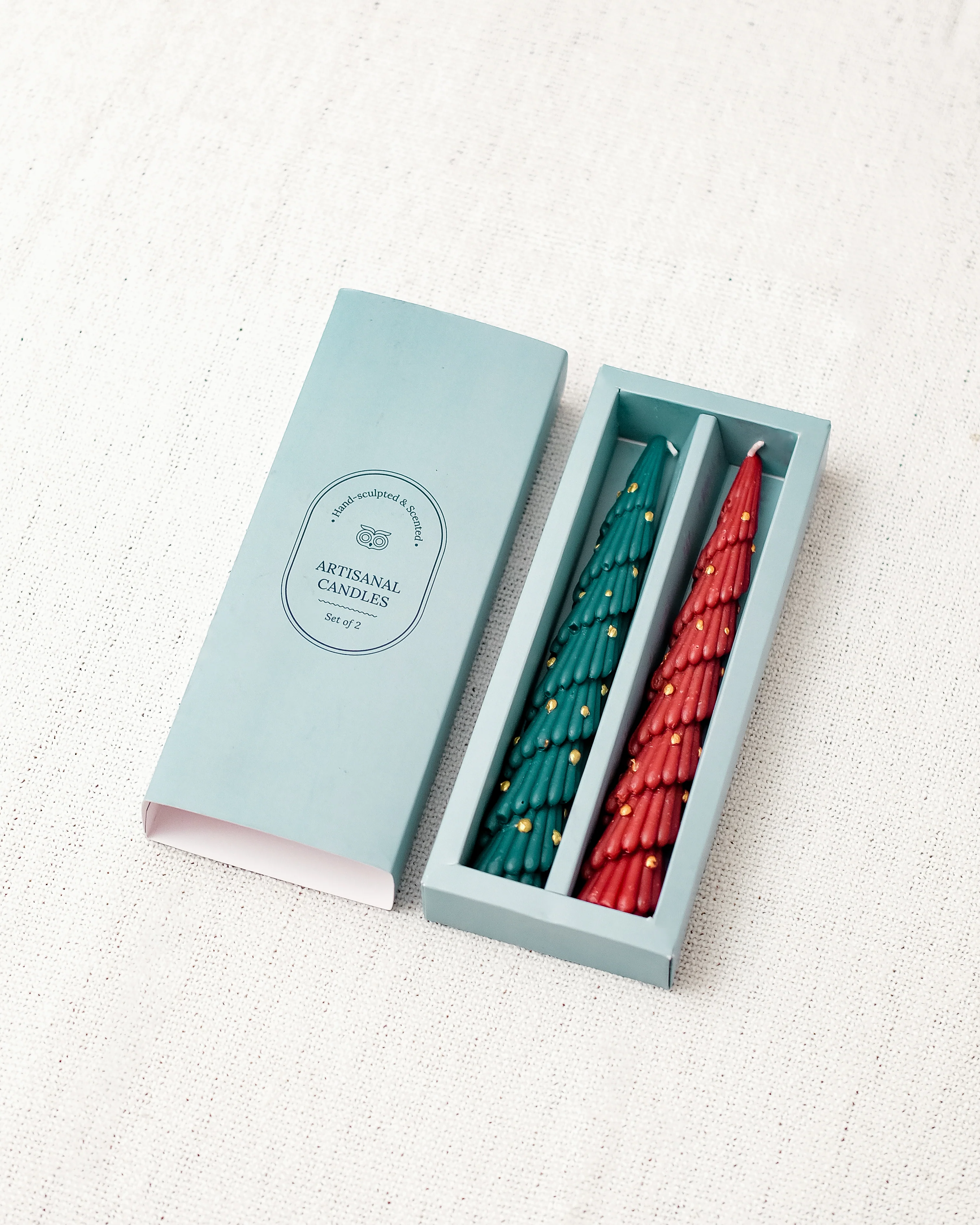 Holiday Glow Taper Candles | Set of 2 - Image 3