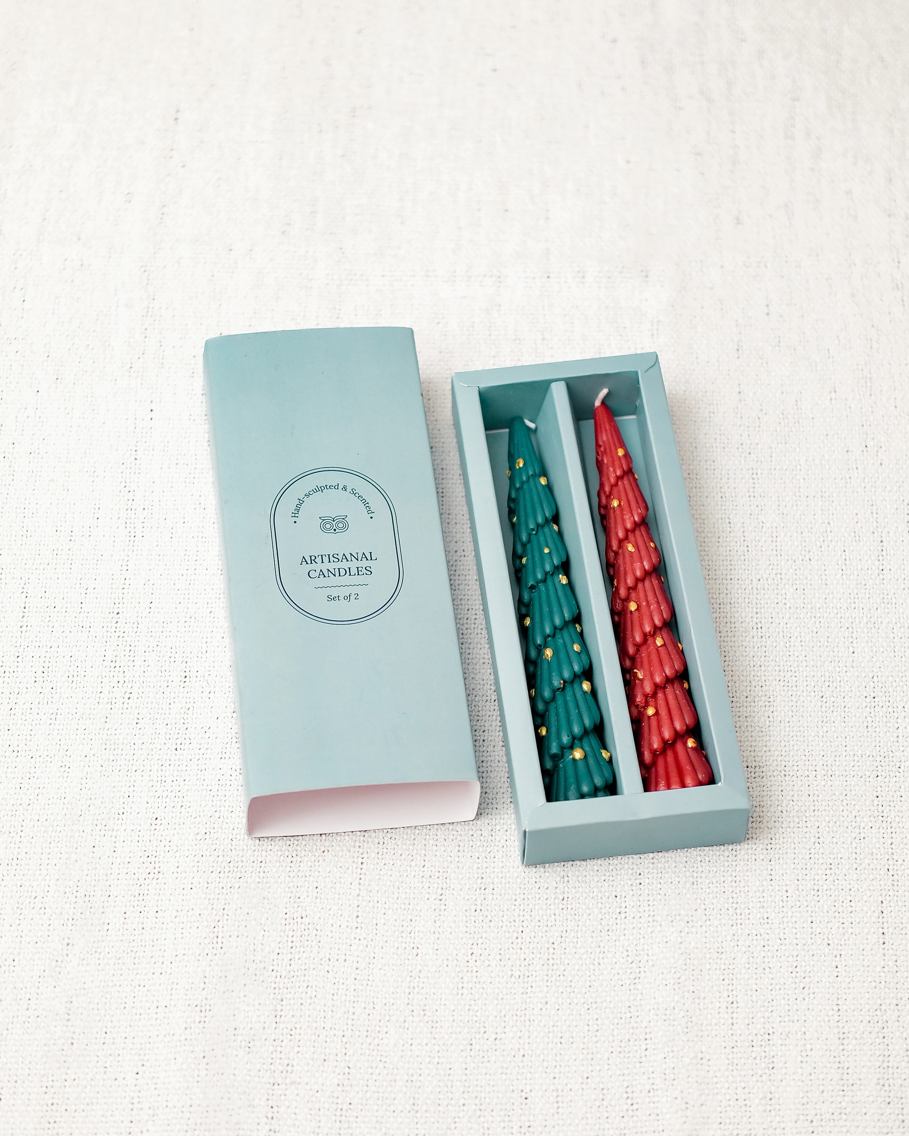 Holiday Glow Taper Candles | Set of 2 - Image 6
