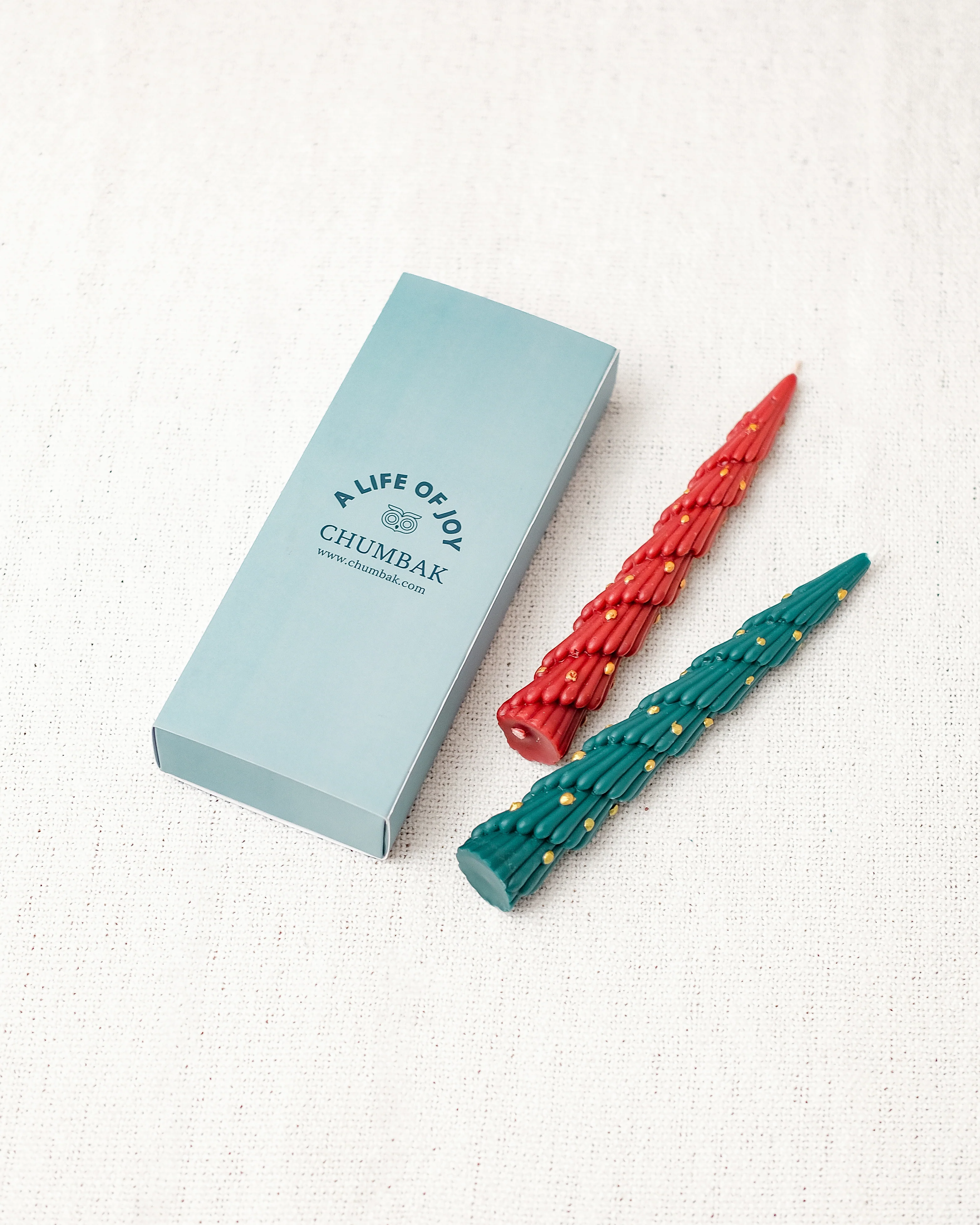 Holiday Glow Taper Candles | Set of 2 - Image 7