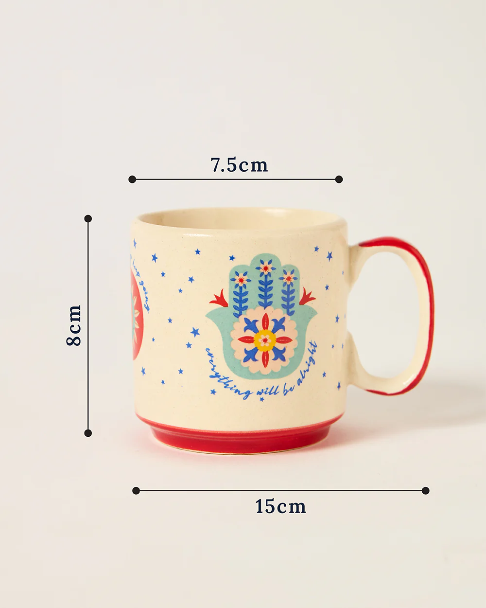 Holiday Hot Chocolate Mug - Hamsa - Image 3