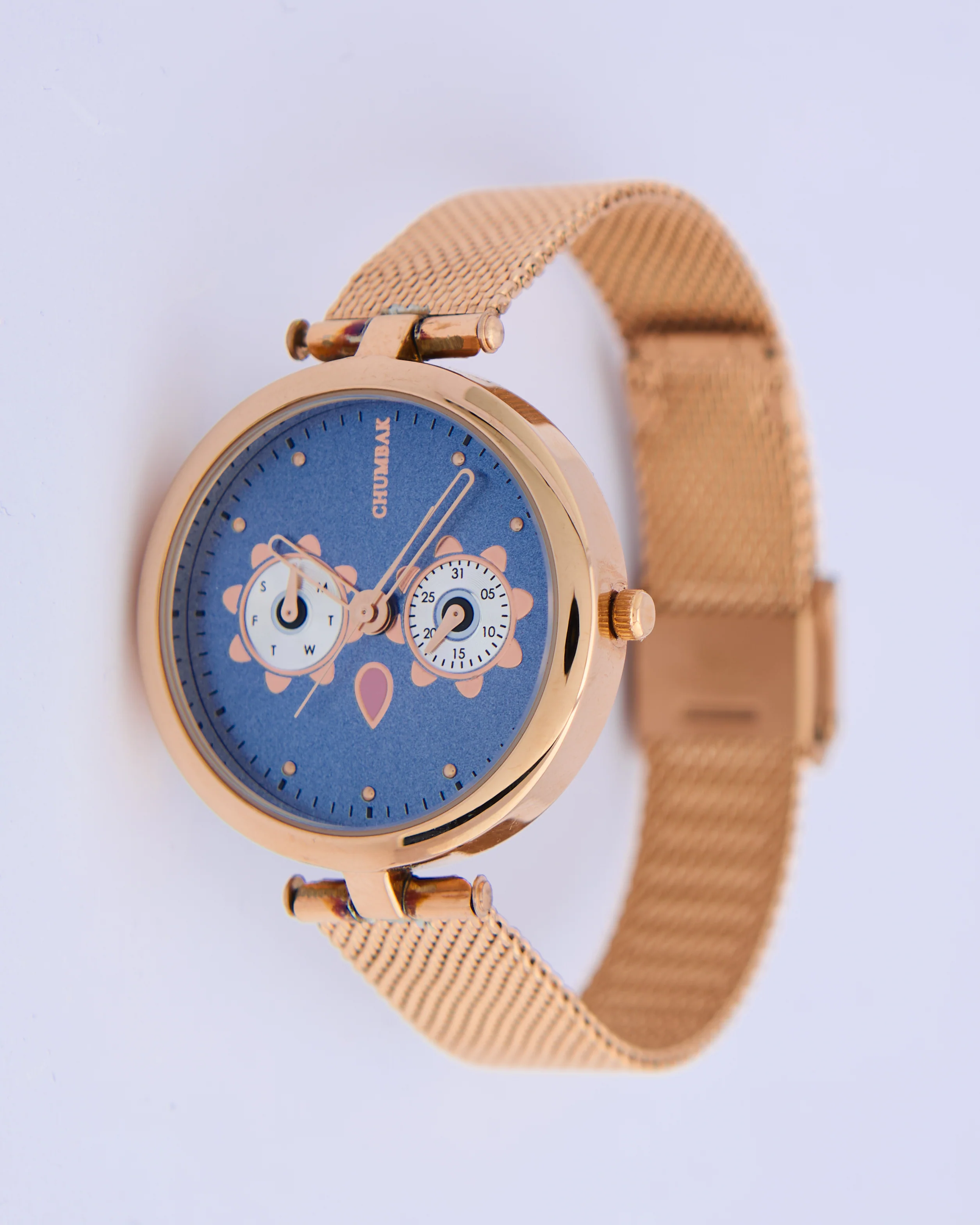 Hoot Mesh Strap Watch | Mint Dial - Image 6