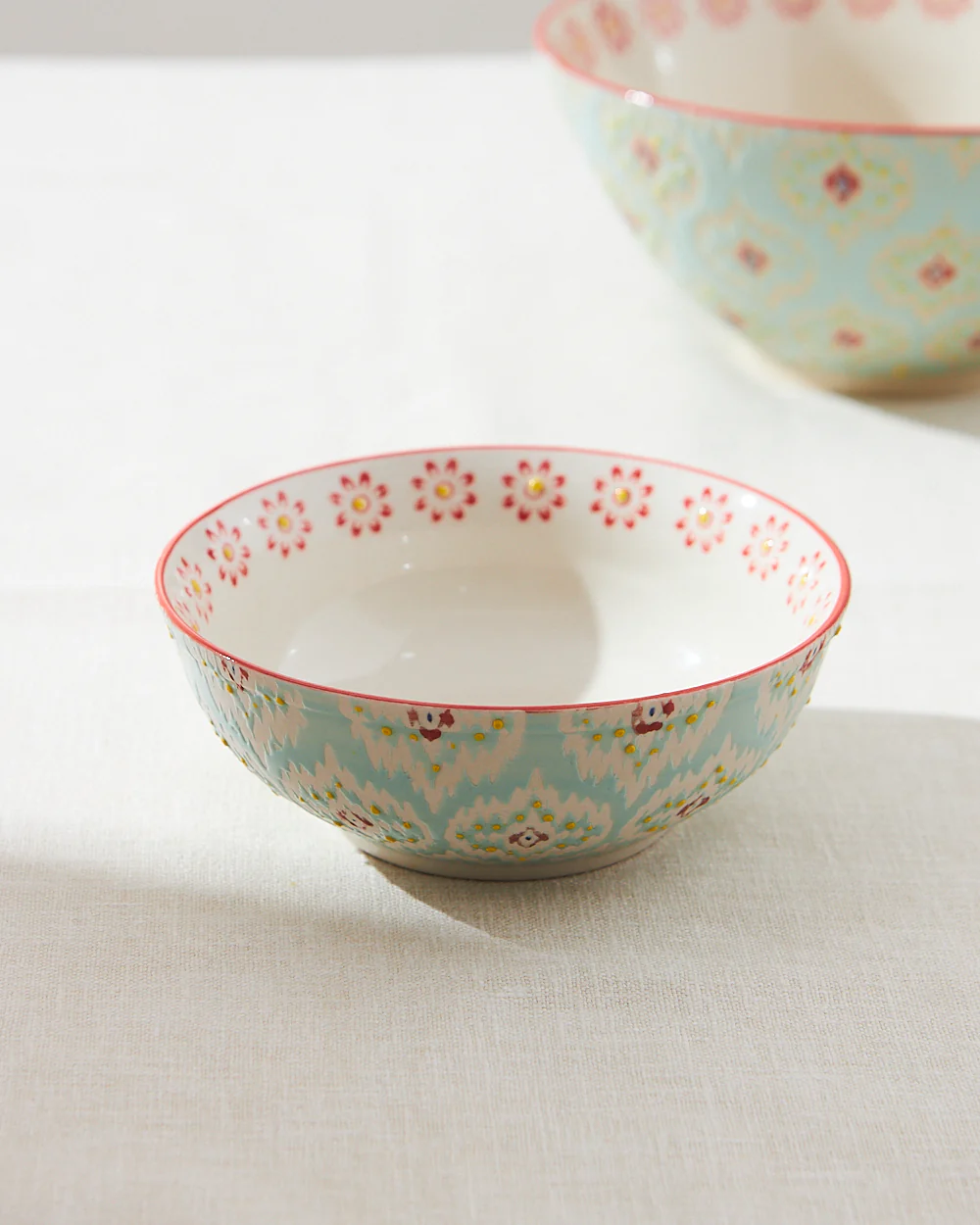 Ikat Fusion Dessert Bowl | Blue