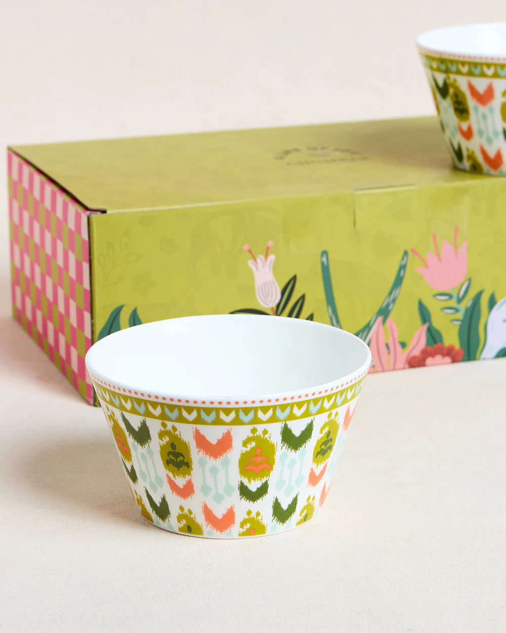 Ikat Paisley Bowls Gift - Set of 2| Summer Serenade - Image 4