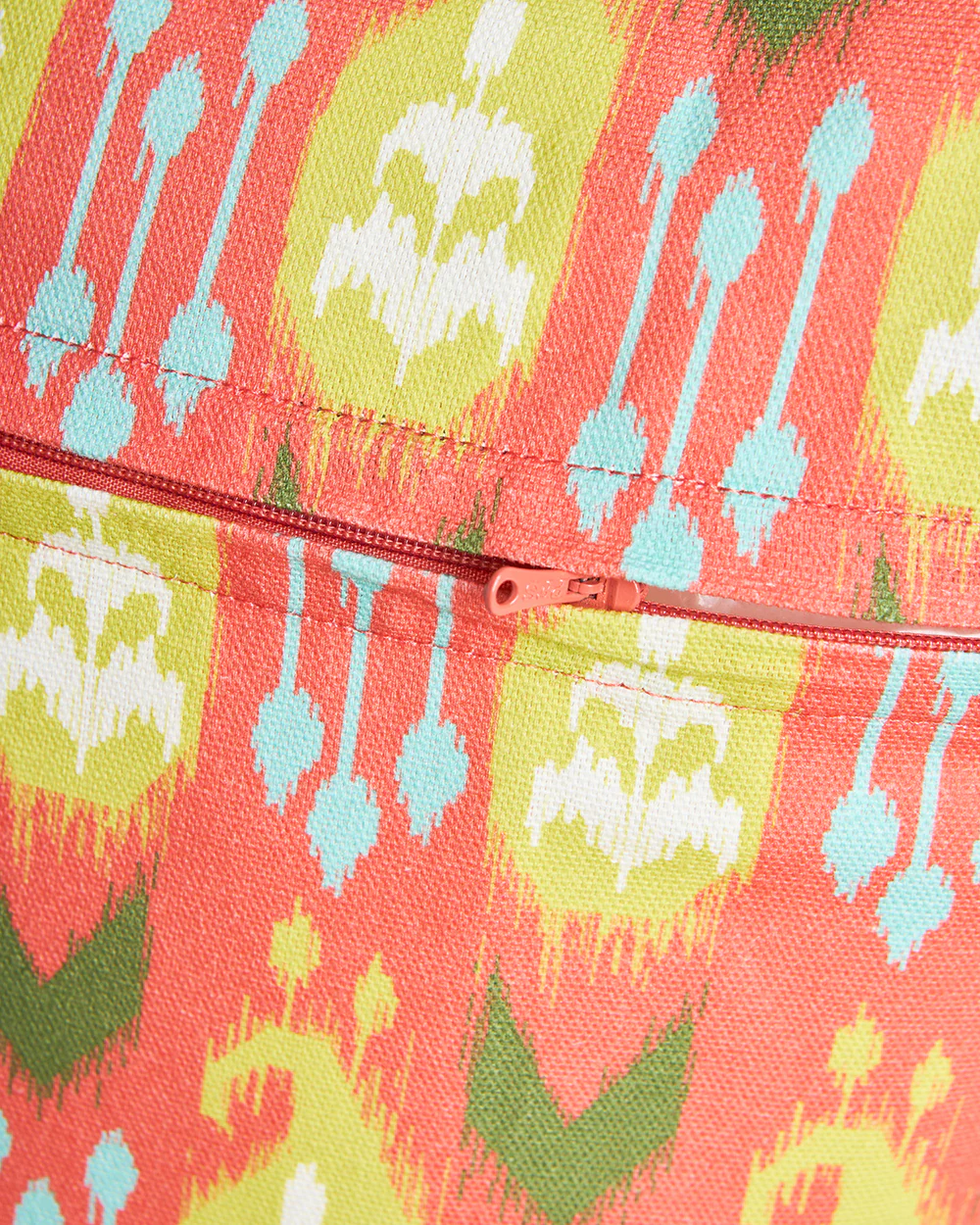 Ikat Paisley Cushion Cover, 20"| Summer Serenade - Image 6