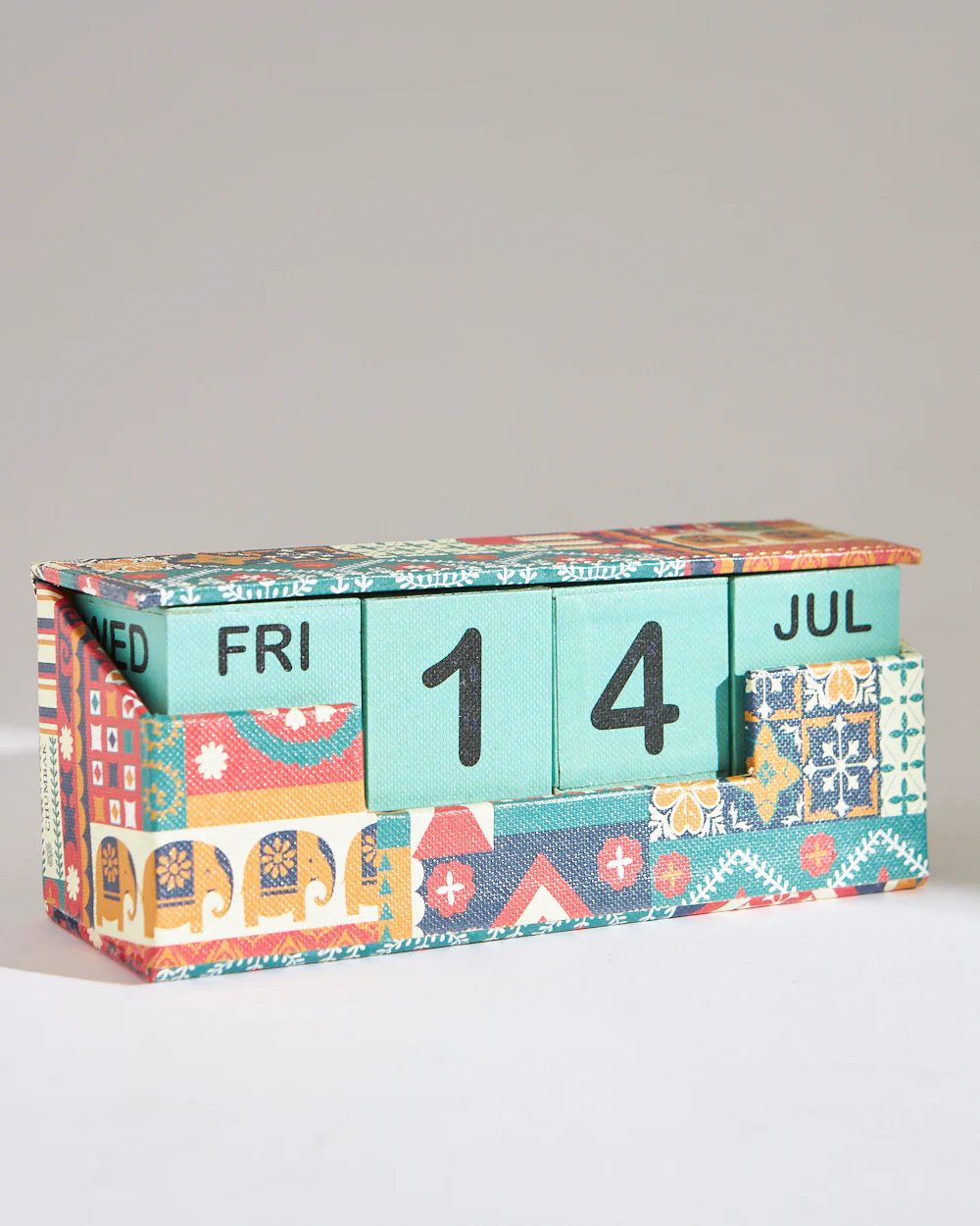 India Patchwork Desk Calendar - Image 4