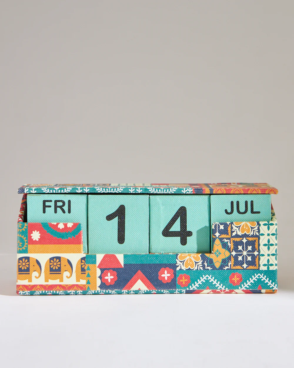 India Patchwork Desk Calendar - Image 5